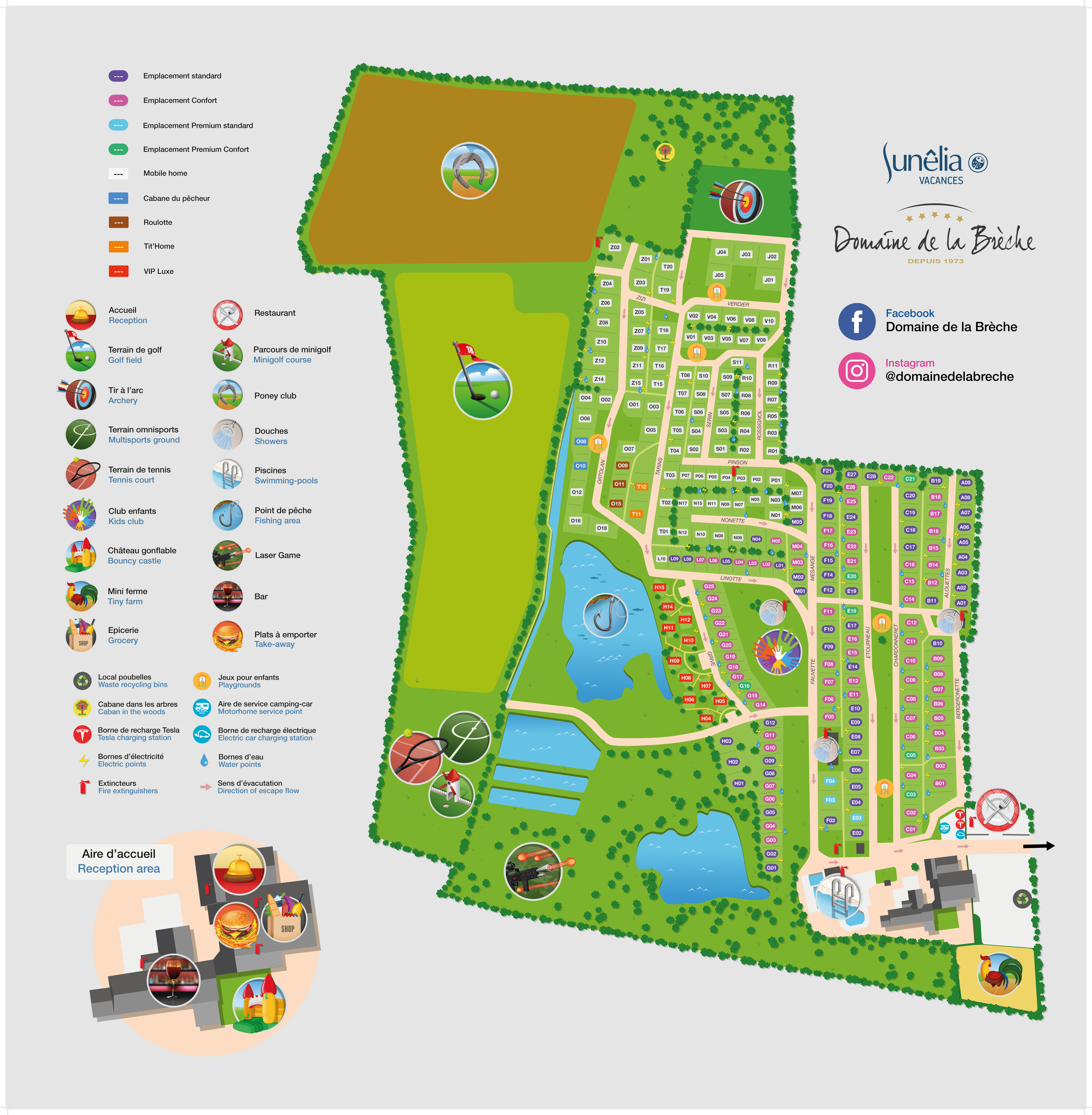 Plattegrond Domaine de la Brèche