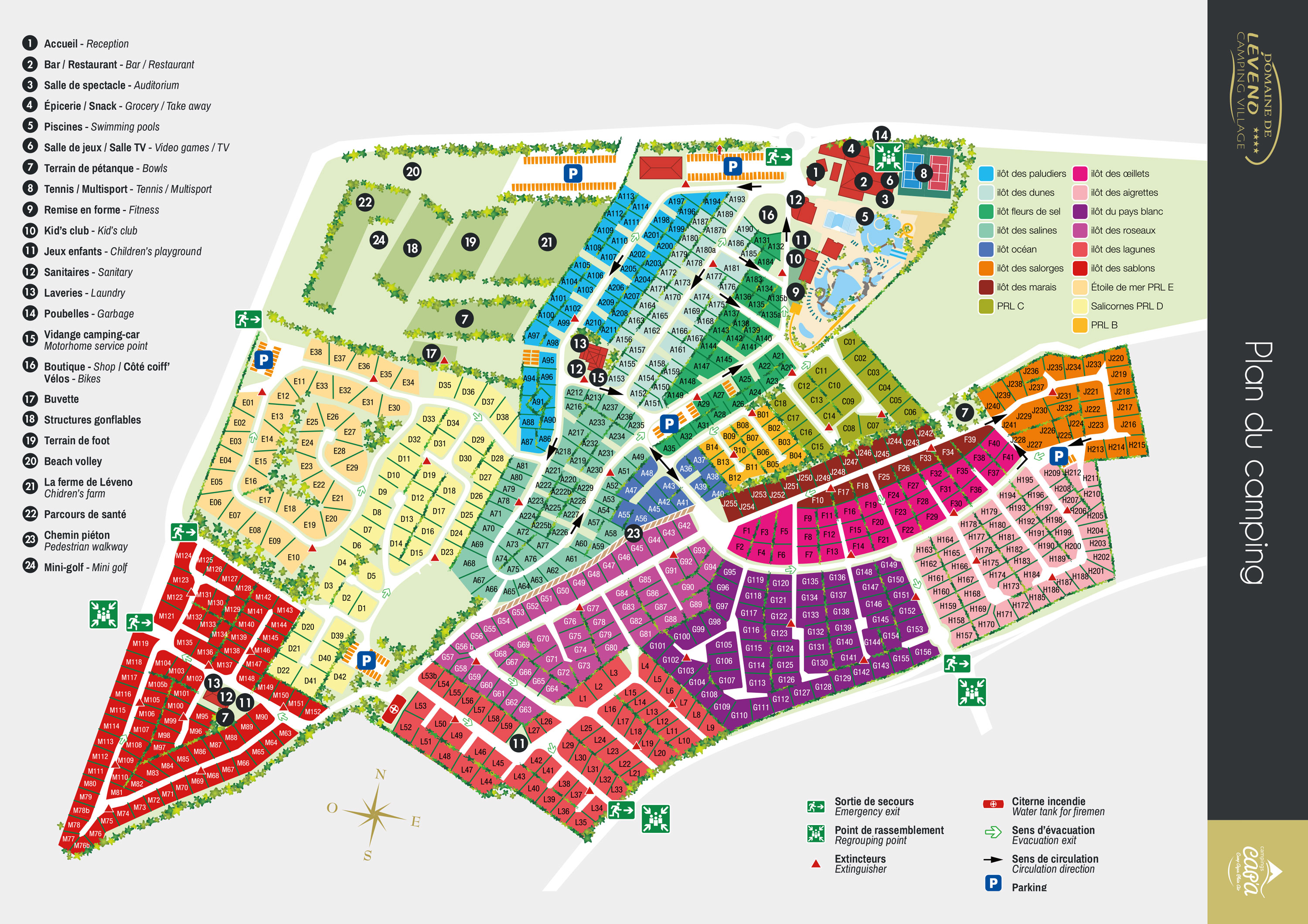 Plattegrond Domaine de Léveno