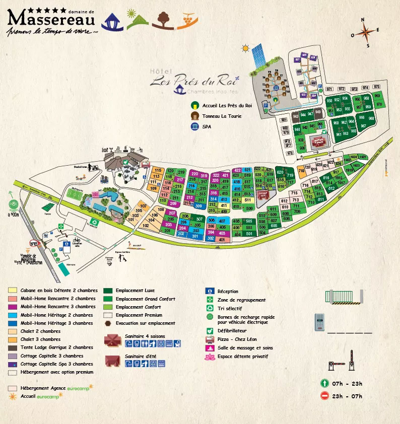 Plattegrond Domaine de Massereau