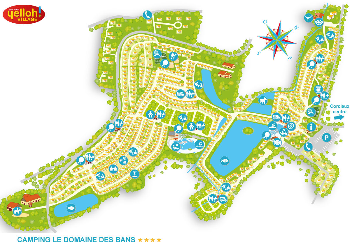 Plattegrond Domaine des Bans