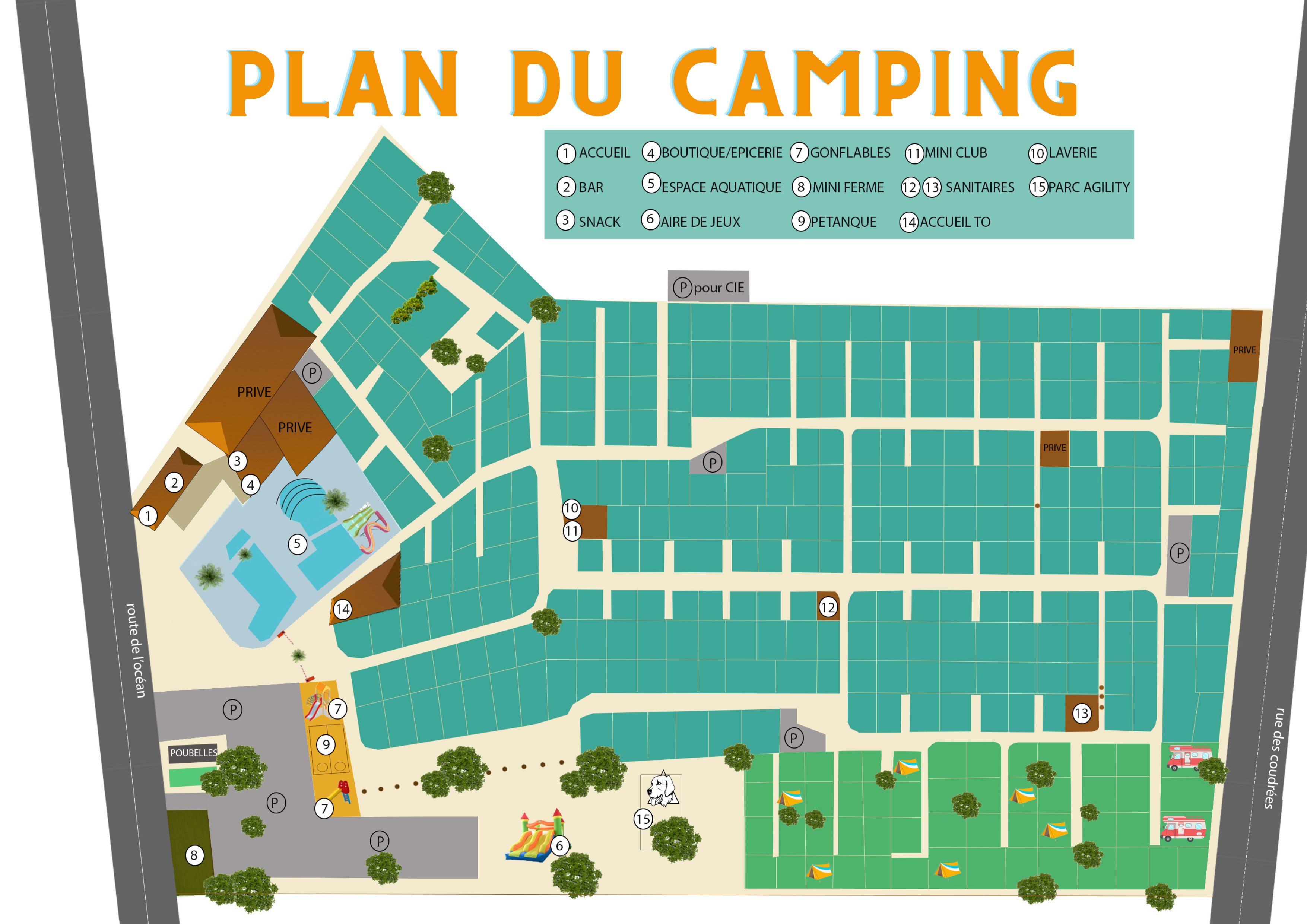 Plattegrond Domaine des Charmilles