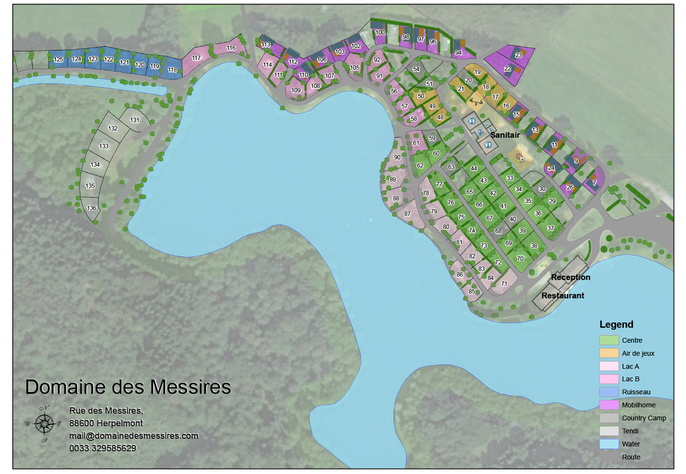 Plattegrond Domaine des Messires