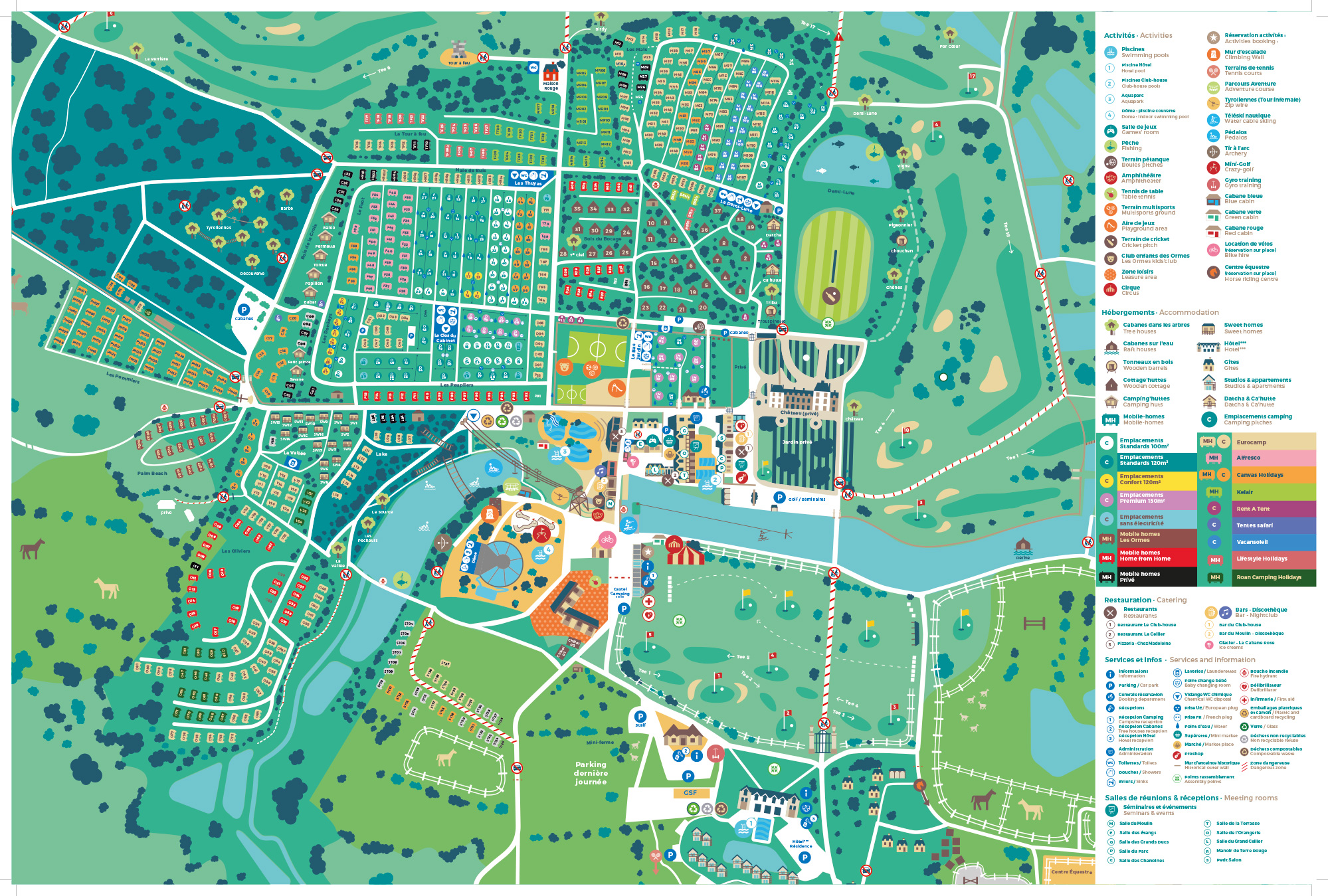 Plattegrond Domaine des Ormes