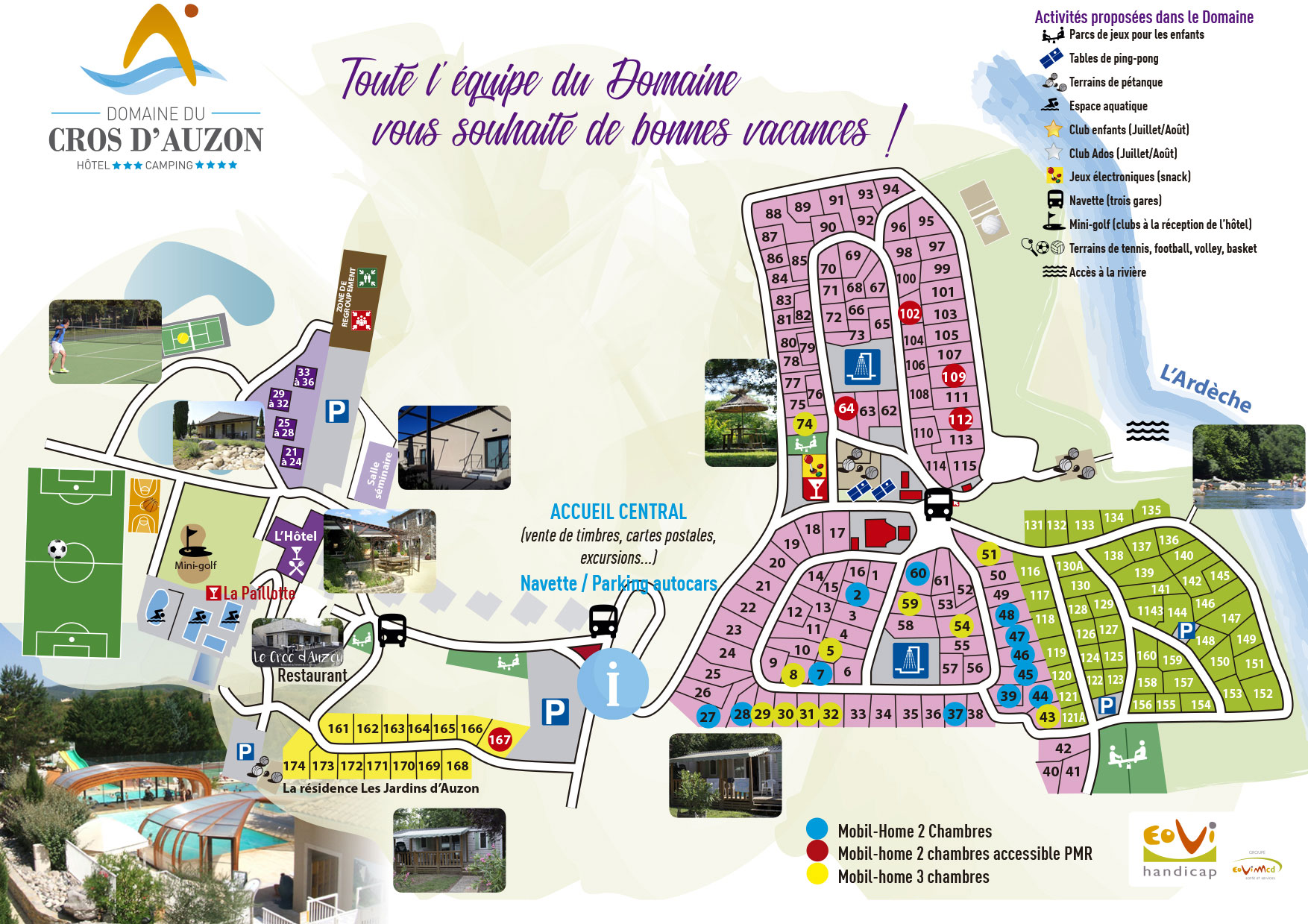 Plattegrond Domaine du Cros d'Auzon