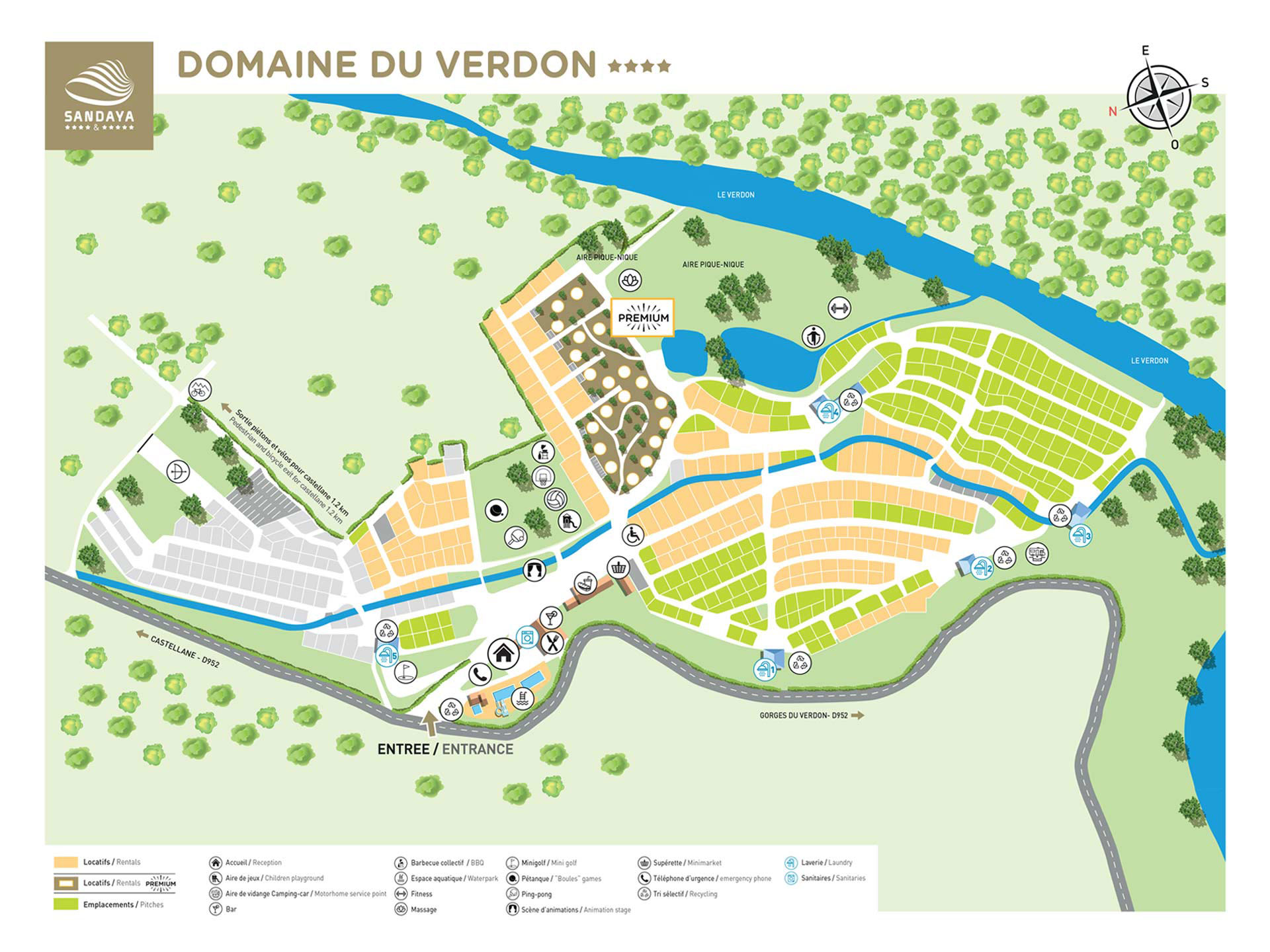 Plattegrond Domaine du Verdon