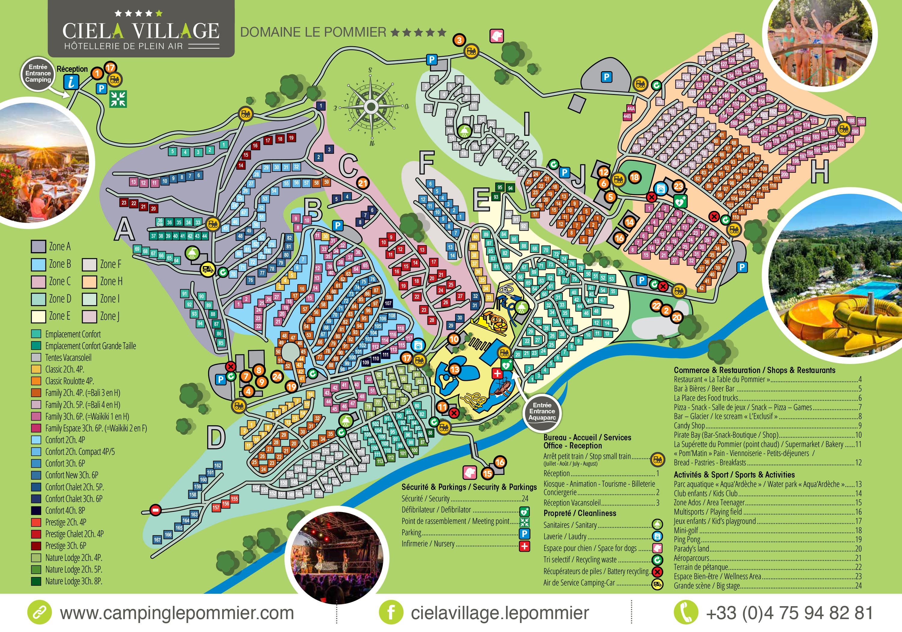 Plattegrond Domaine le Pommier