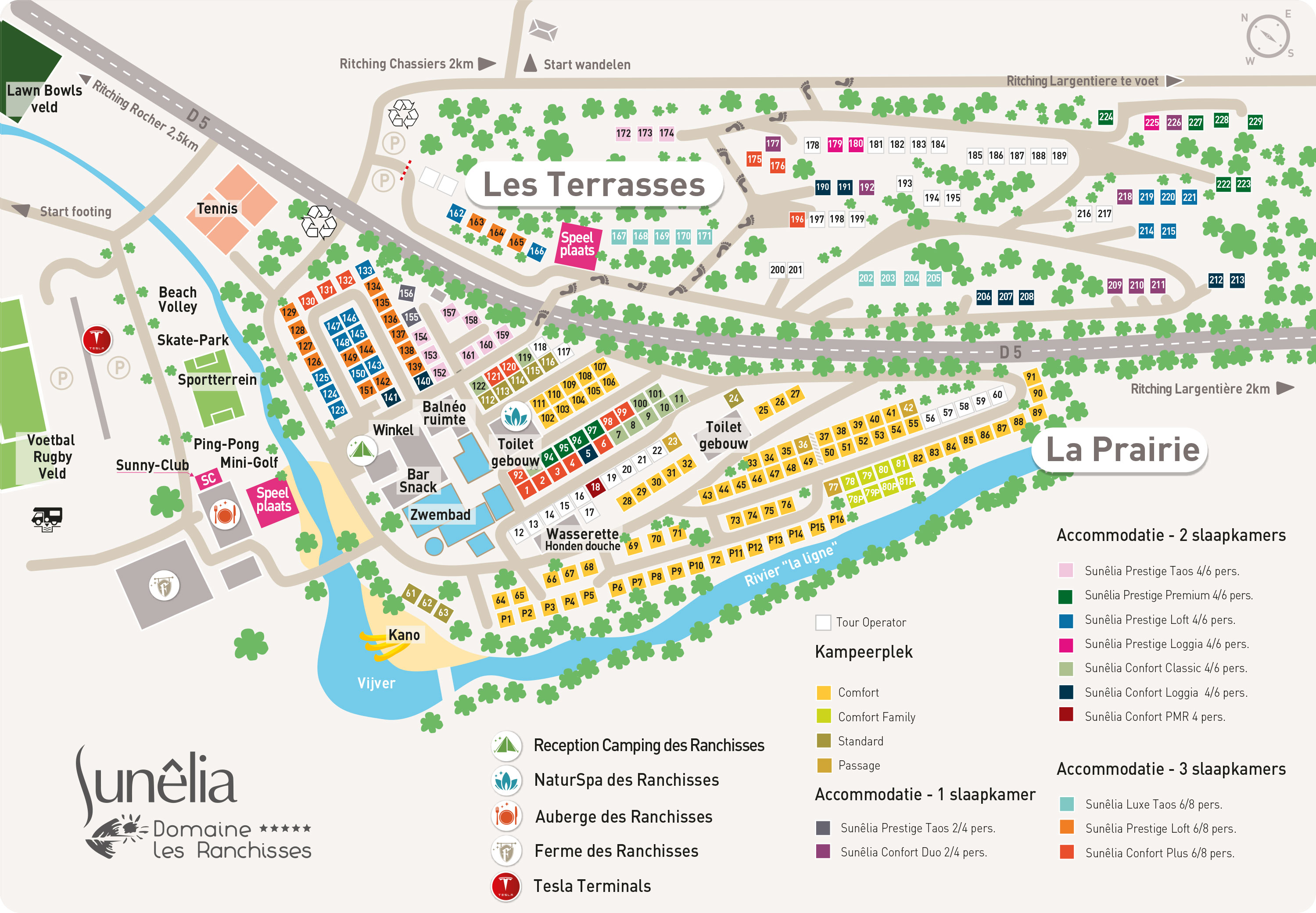 Plattegrond Domaine Les Ranchisses