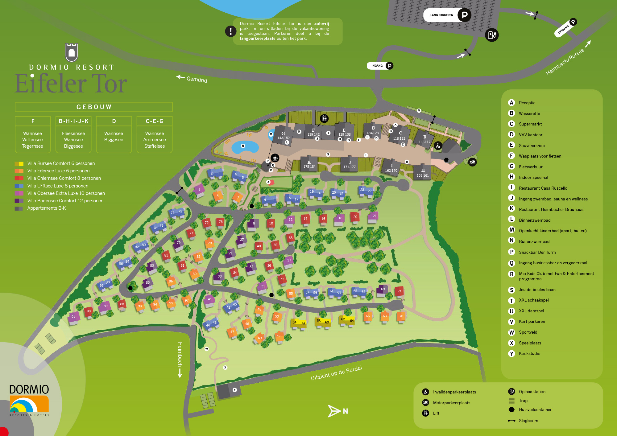 Plattegrond Dormio Resort Eifeler Tor