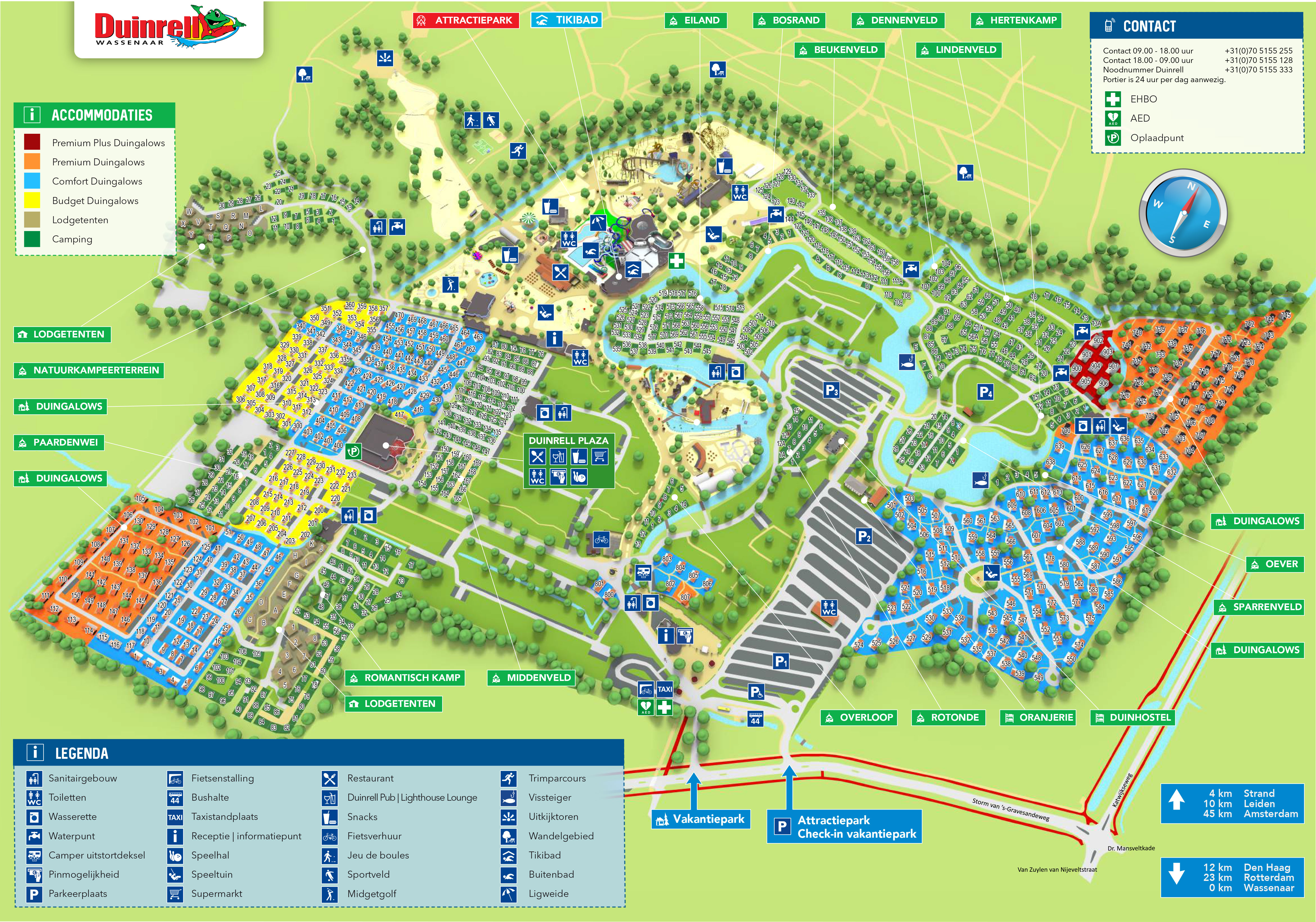 Plattegrond Duinrell