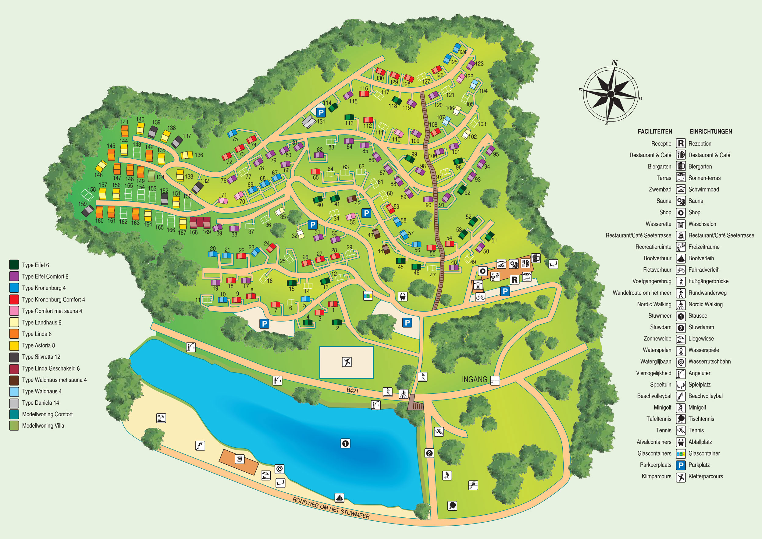 Plattegrond Eifelpark Kronenburger See