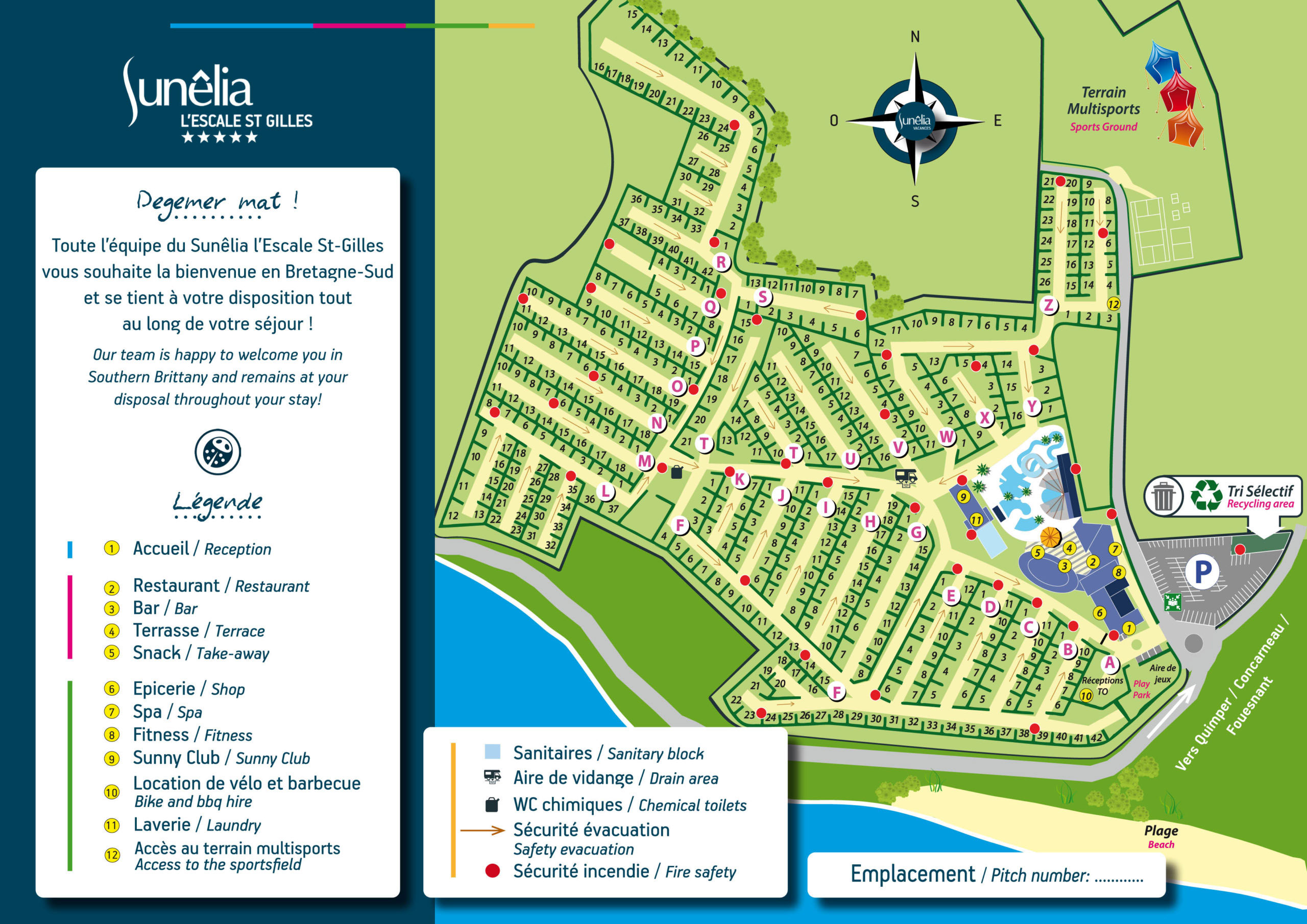 Plattegrond Escale St. Gilles