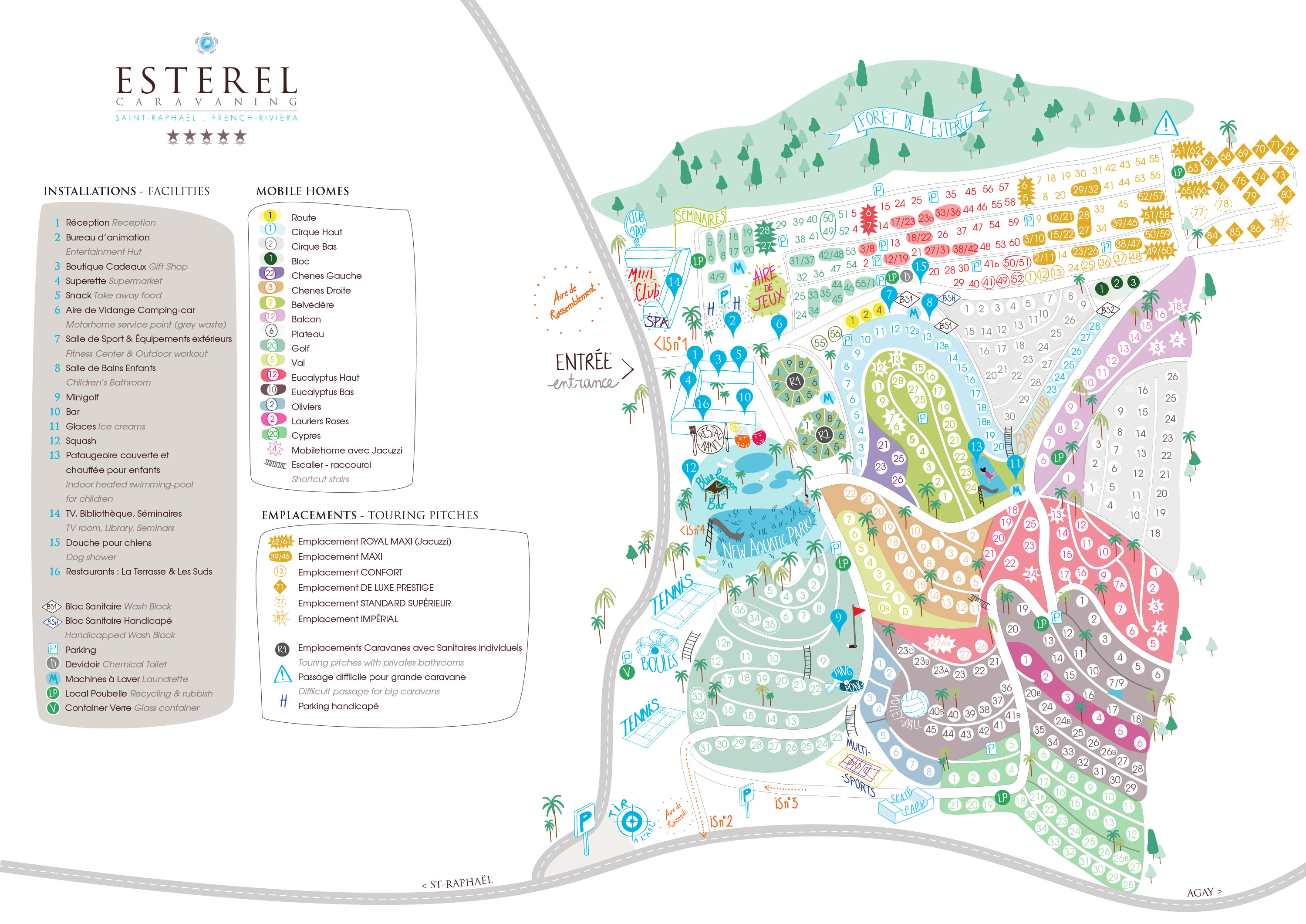 Plattegrond Esterel