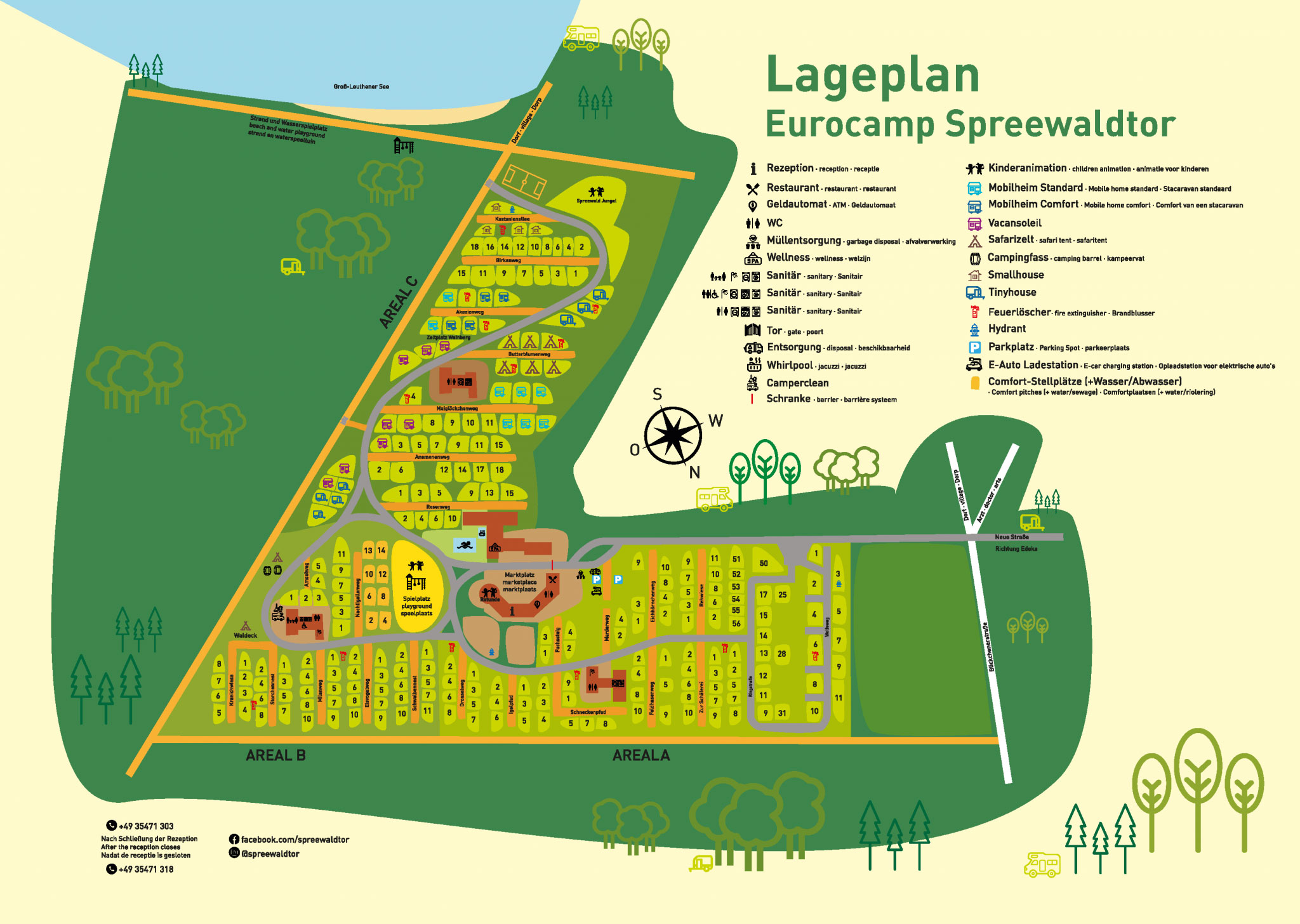 Plattegrond EuroCamp Spreewaldtor