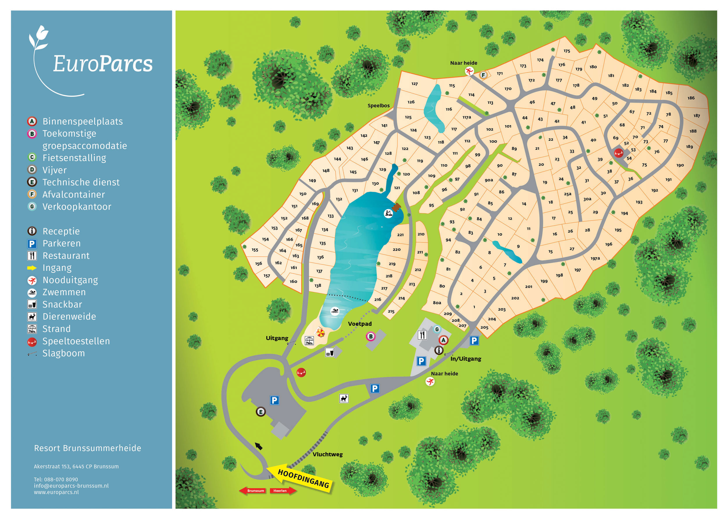 Plattegrond EuroParcs Brunssummerheide