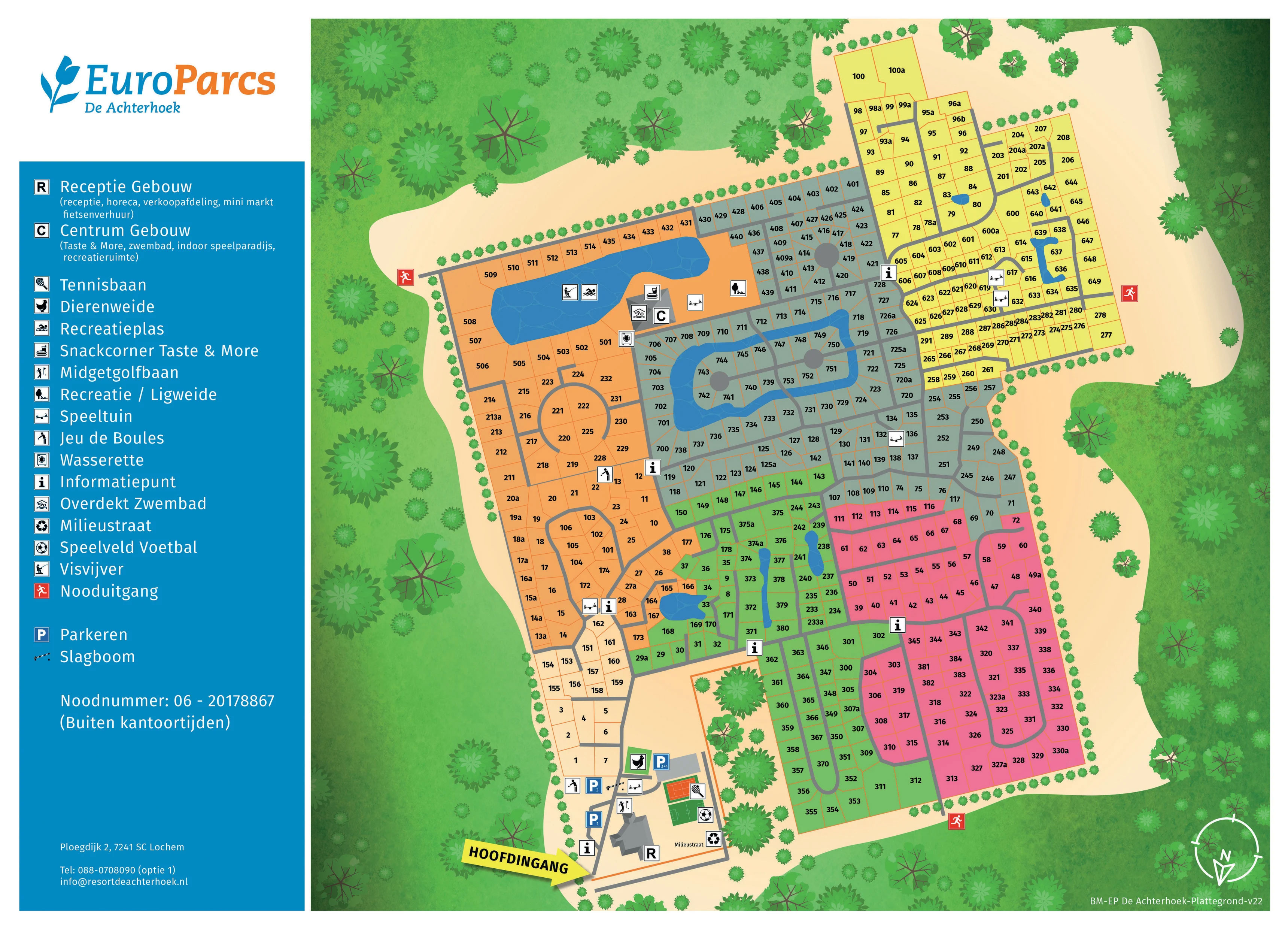 Plattegrond EuroParcs De Achterhoek