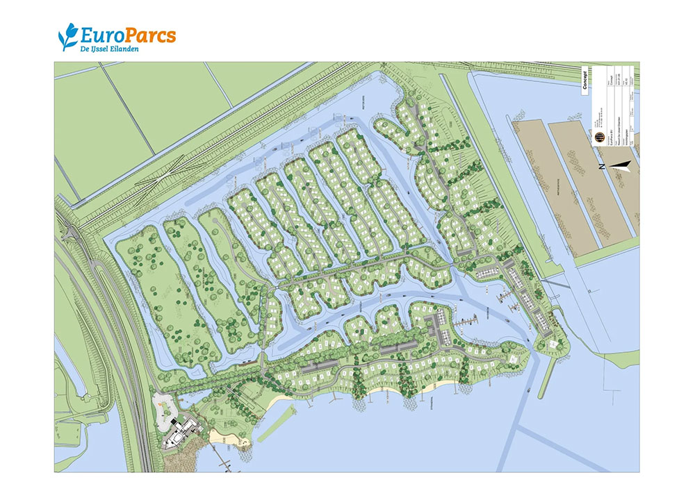 Plattegrond EuroParcs De IJssel Eilanden