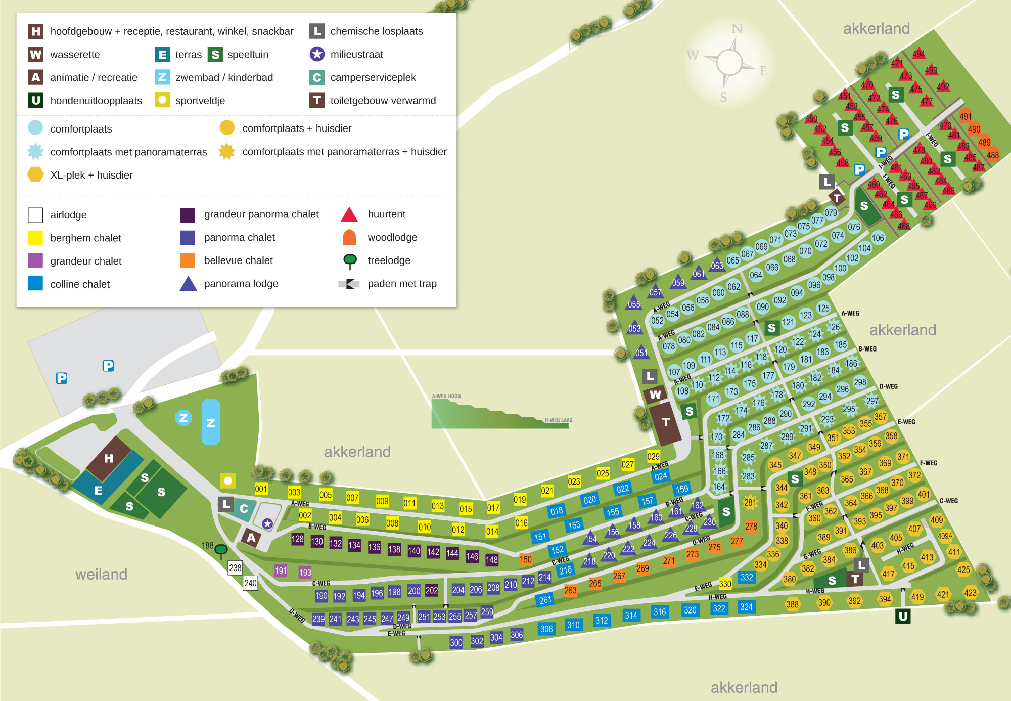 Plattegrond EuroParcs Gulperberg