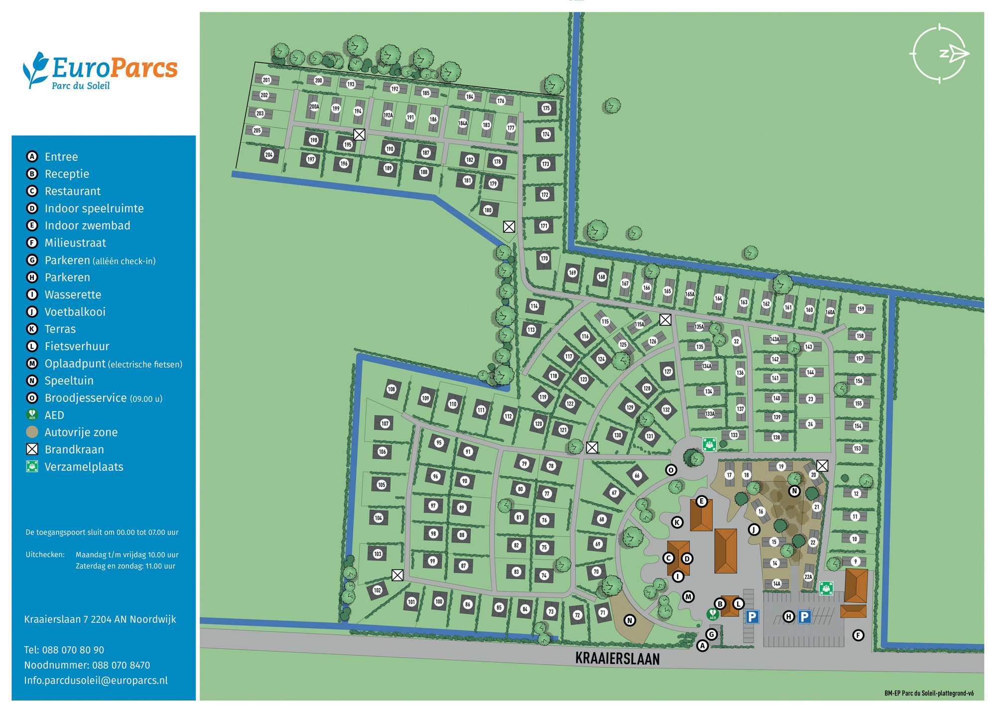 Plattegrond EuroParcs Parc du Soleil