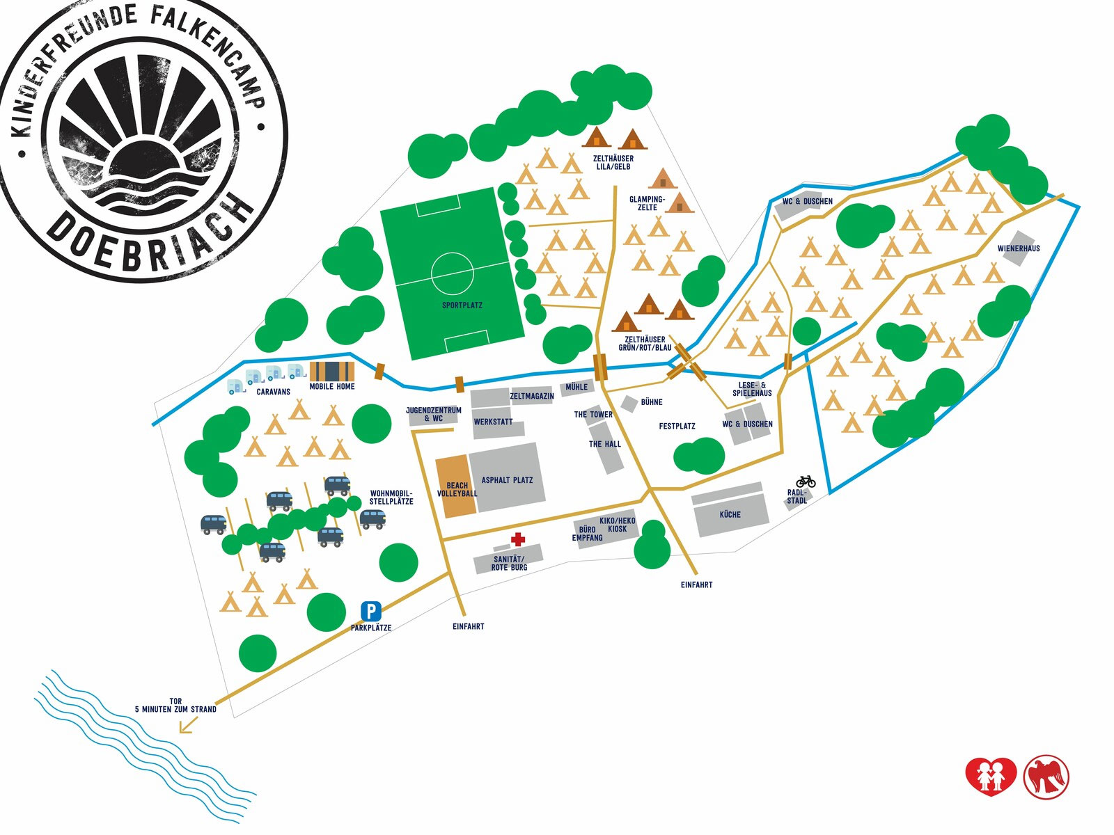 Plattegrond Falkencamp Döbriach