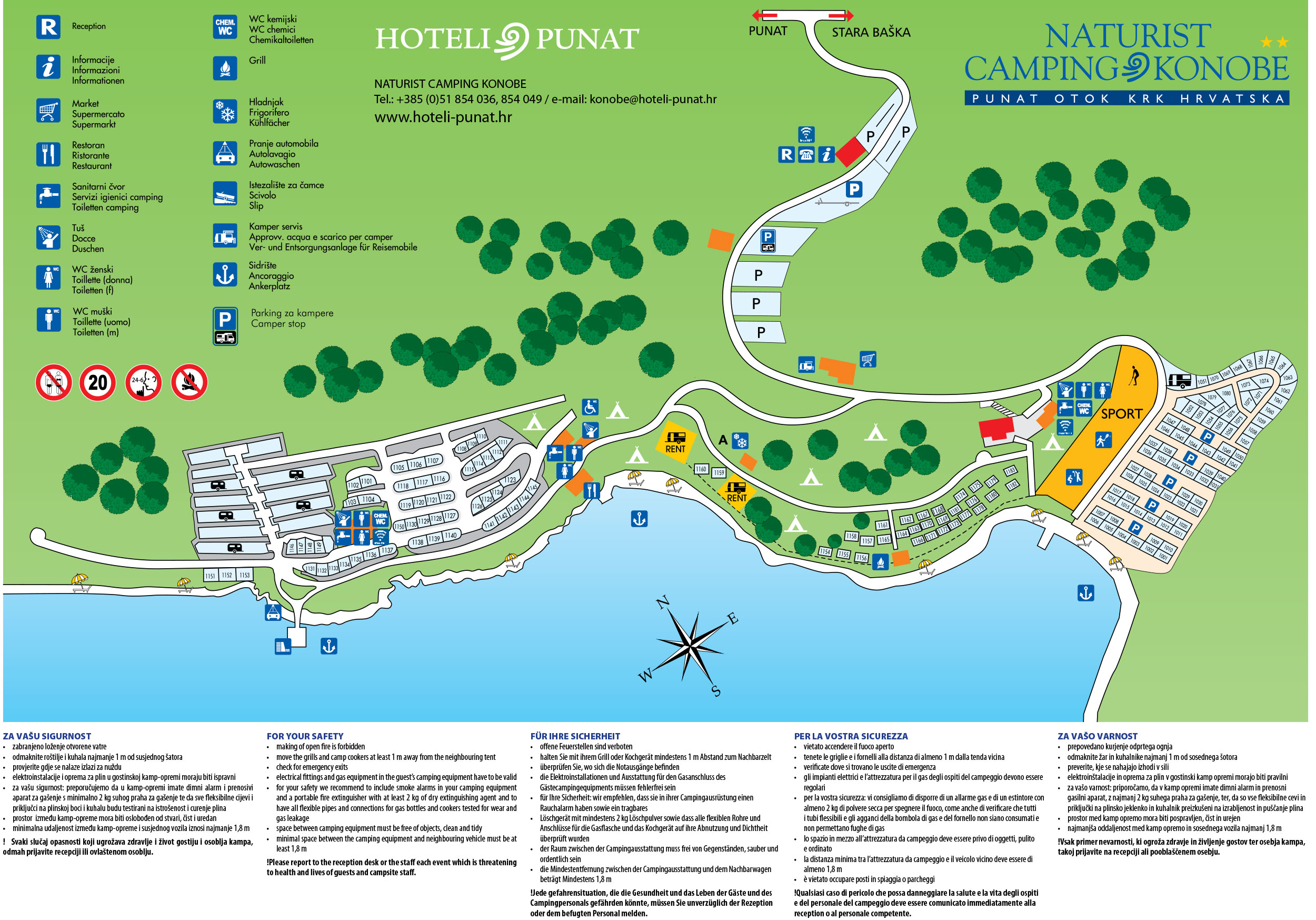 Plattegrond FKK Nudist Konobe