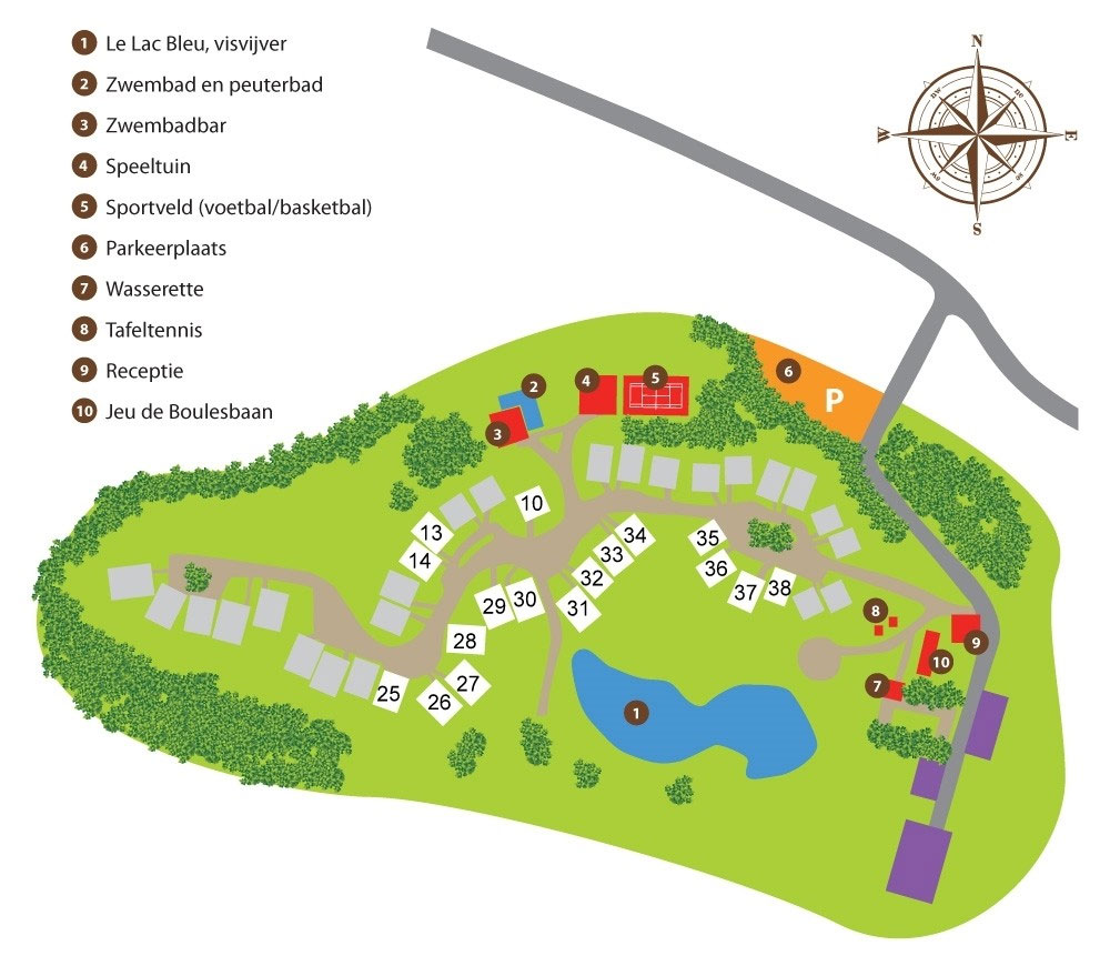 Plattegrond FranceComfort Le Lac Bleu