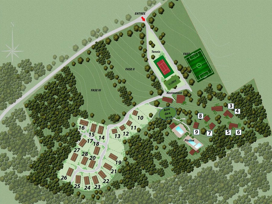 Plattegrond FranceComfort Village Des Cigales