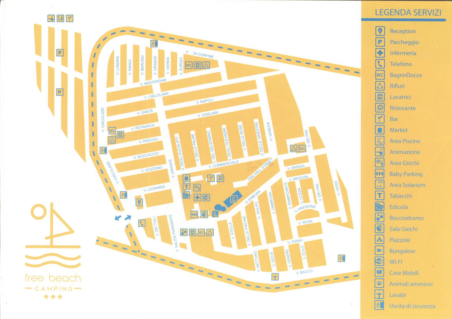 Plattegrond Free Beach