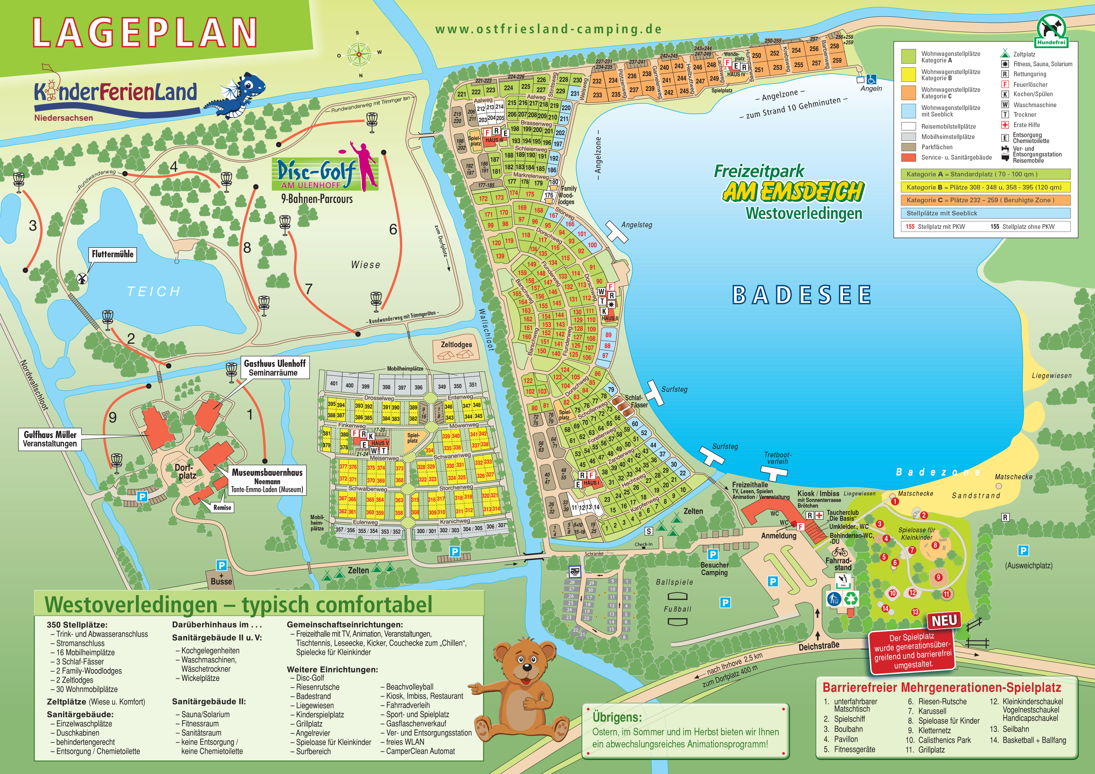 Plattegrond Freizeitpark Am Emsdeich