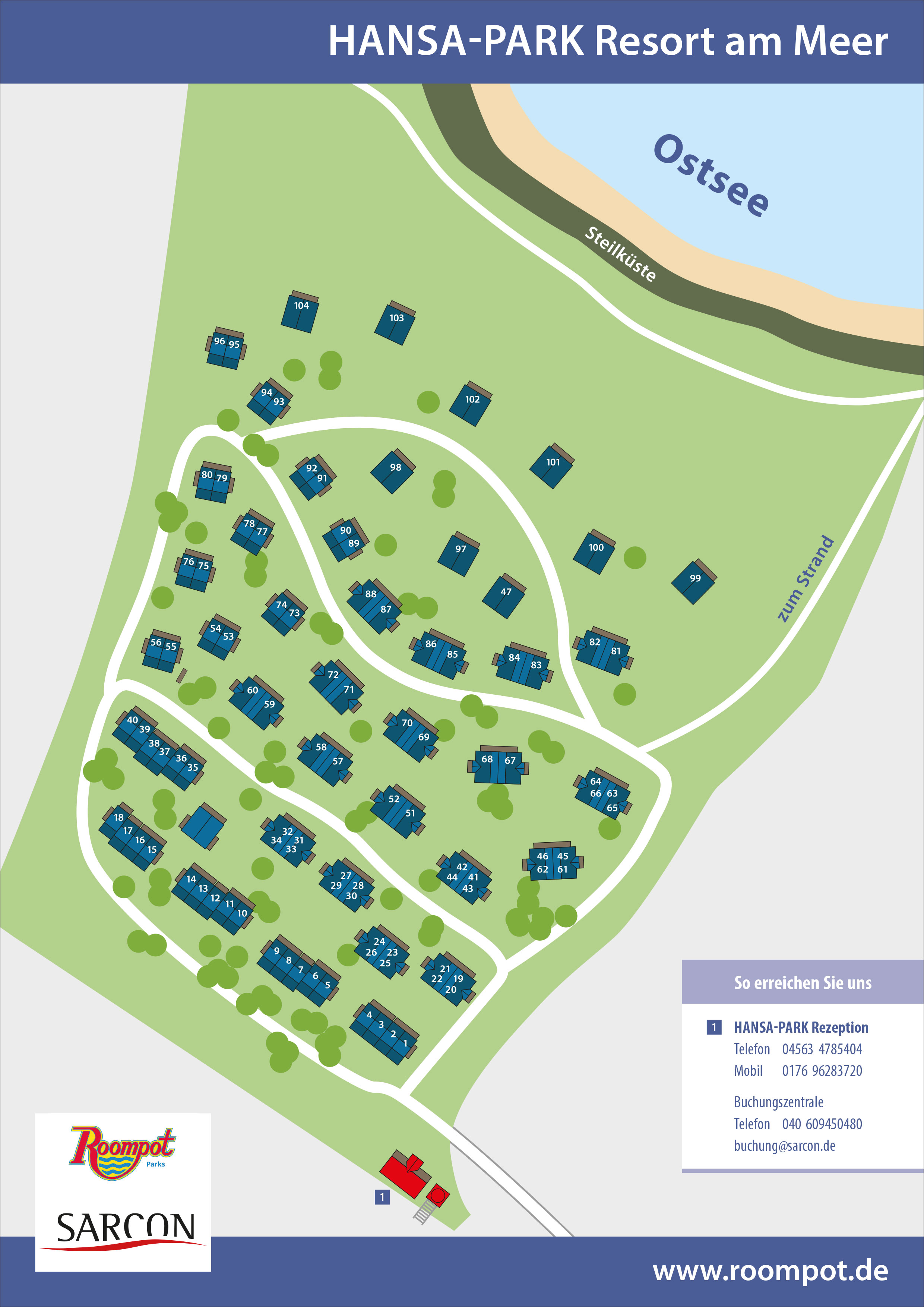 Plattegrond Hansa-Park Resort am Meer