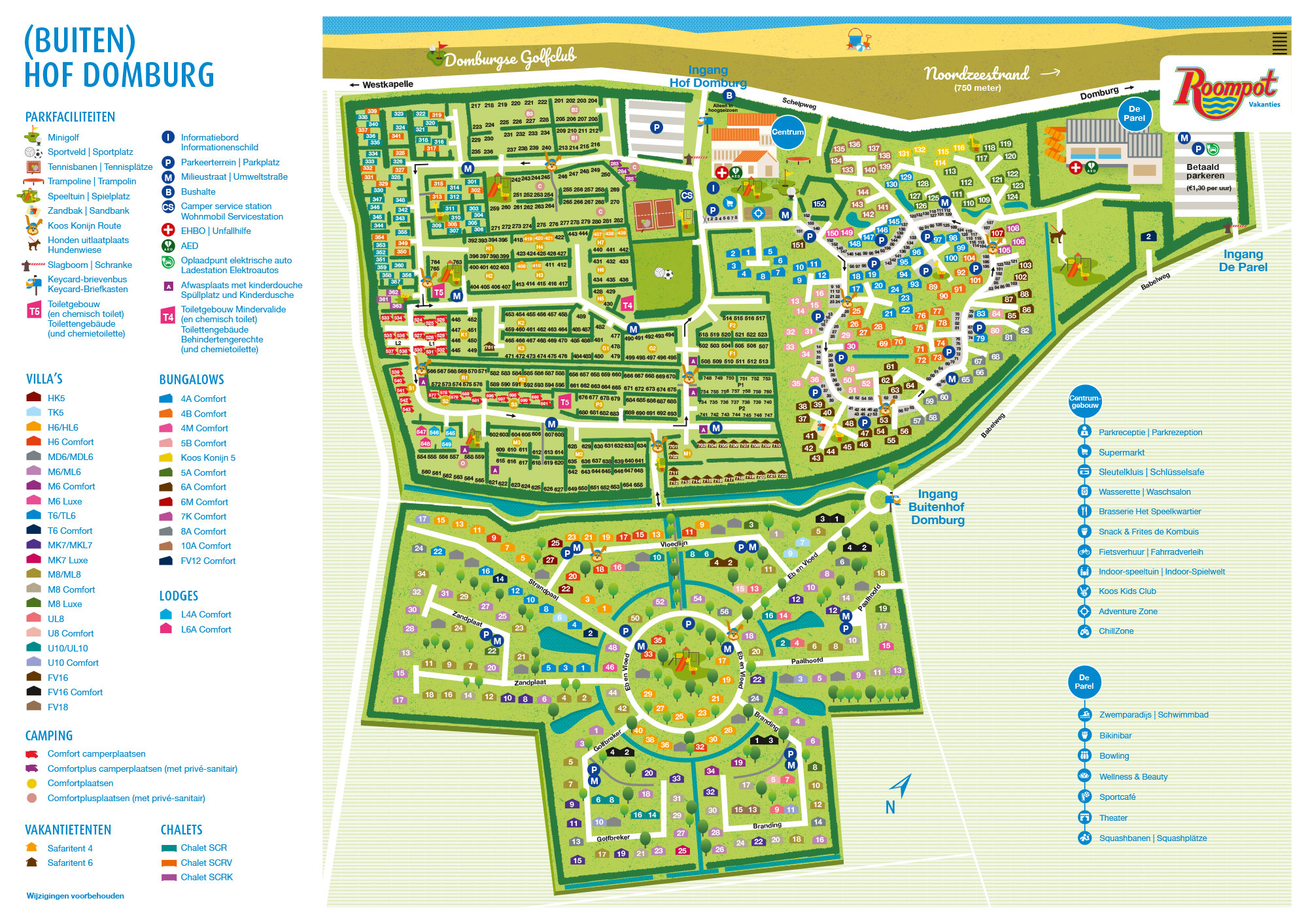 Plattegrond Hof Domburg