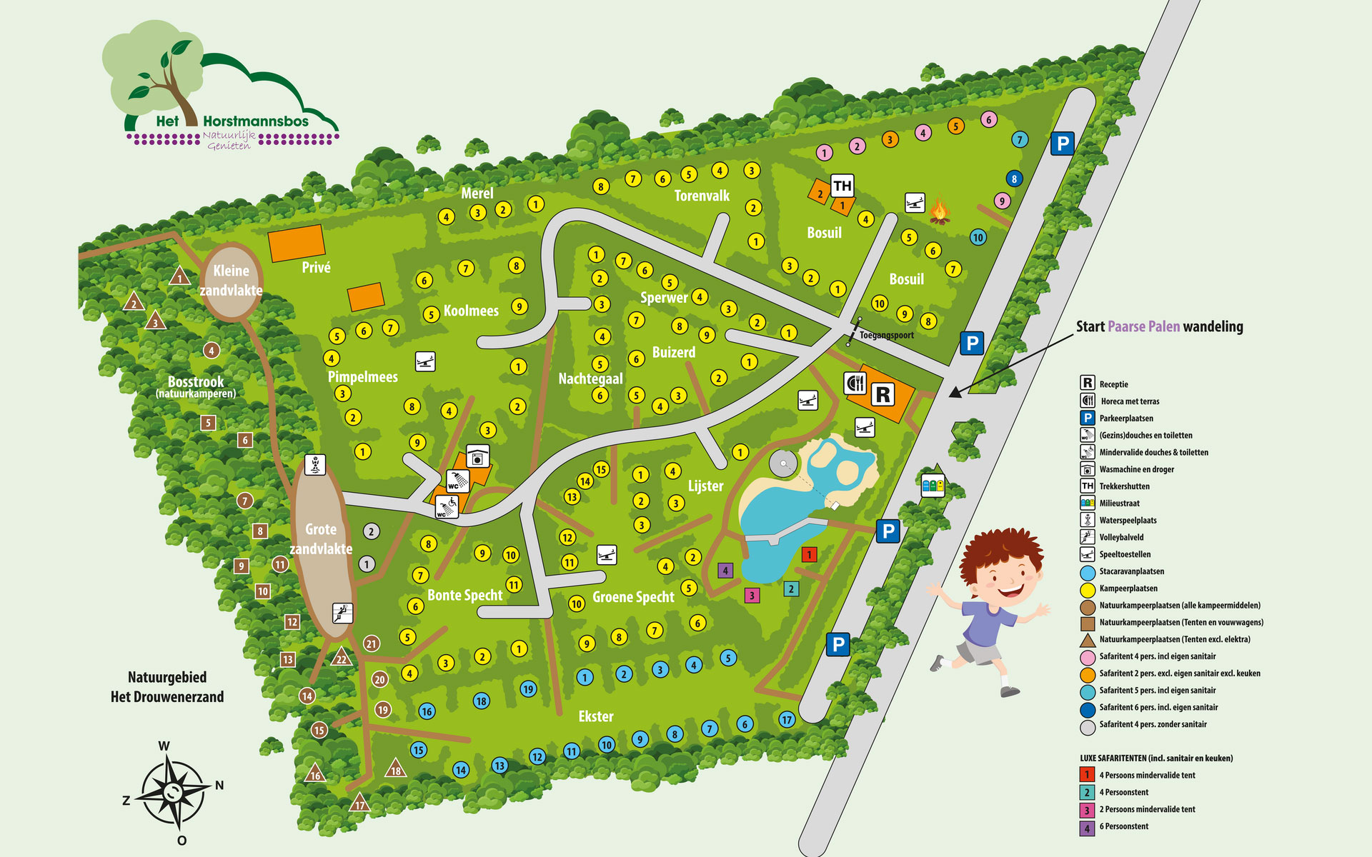 Plattegrond Horstmannsbos