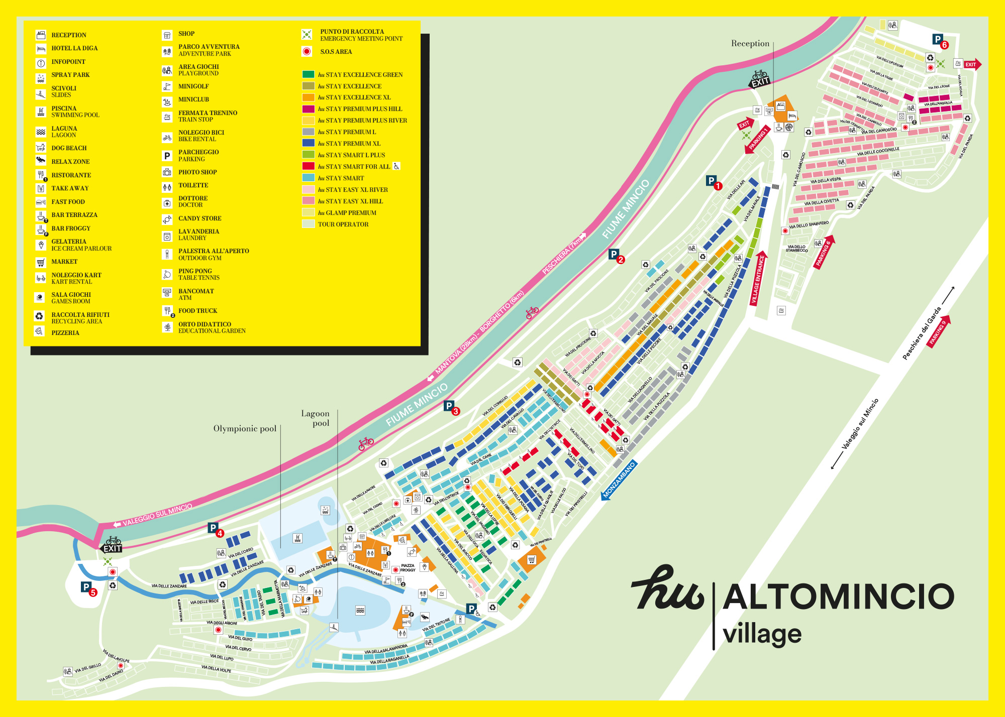 Plattegrond hu Altomincio village