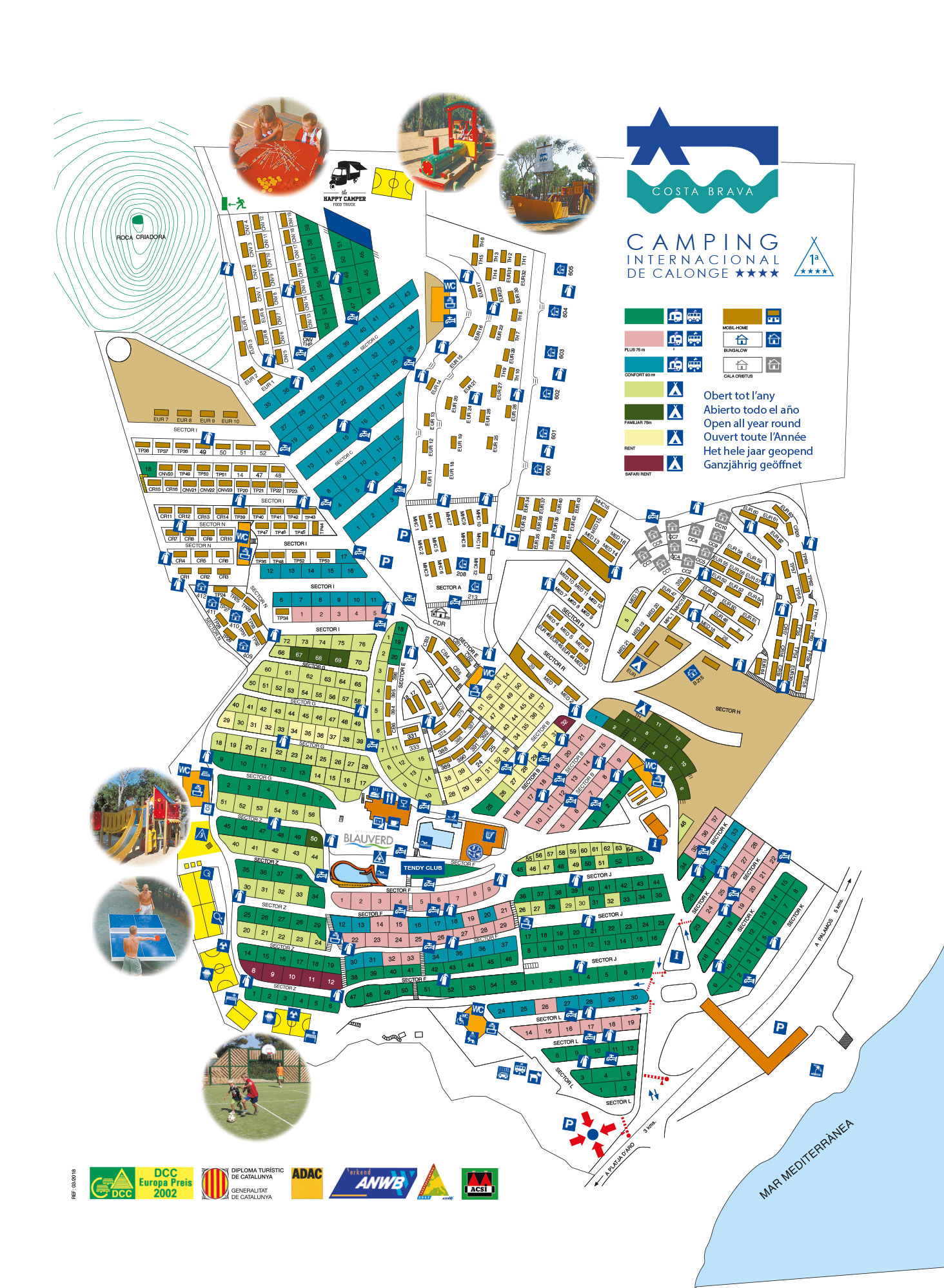 Plattegrond Internacional de Calonge