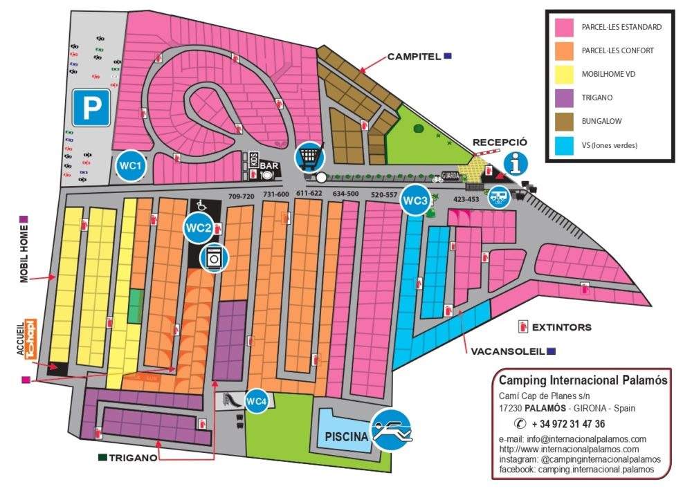 Plattegrond Internacional Palamós