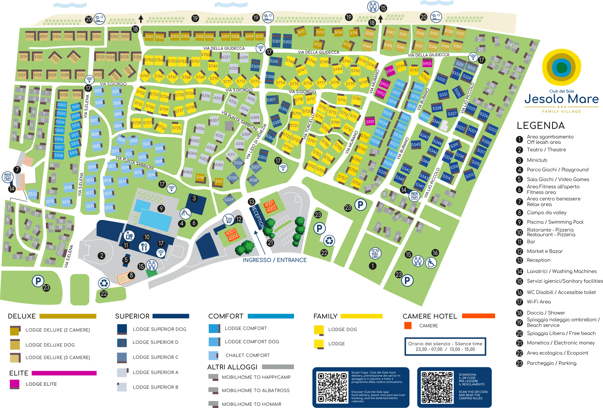 Plattegrond Jesolo Mare Family Village