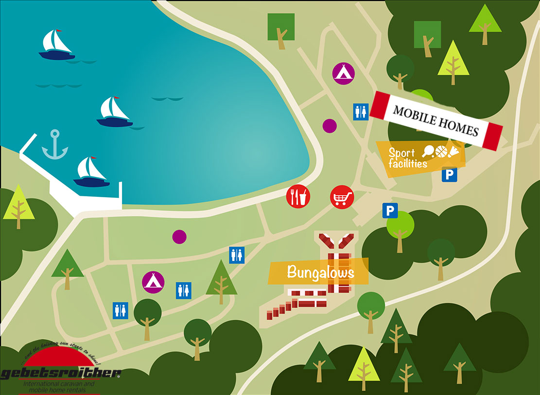 Plattegrond Jezera Lovišca