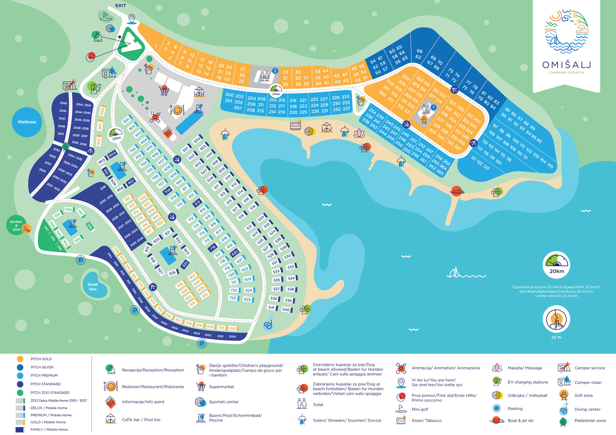 Plattegrond Kamp Omisalj