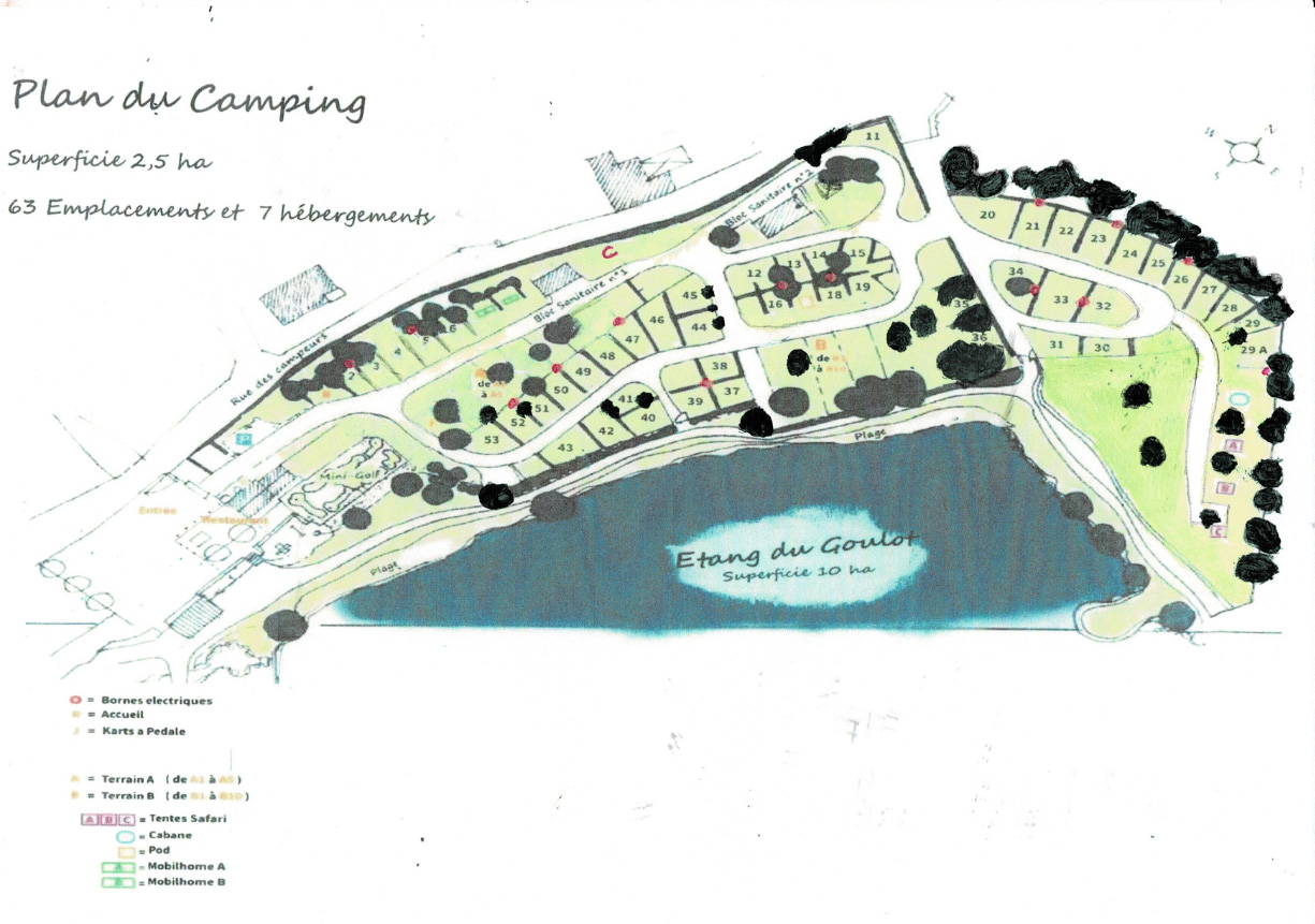 Plattegrond l'Etang du Goulot