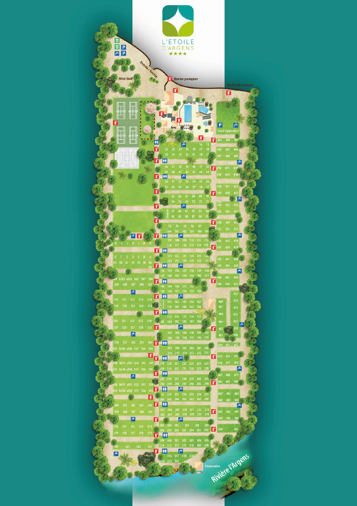 Plattegrond l'Etoile d'Argens