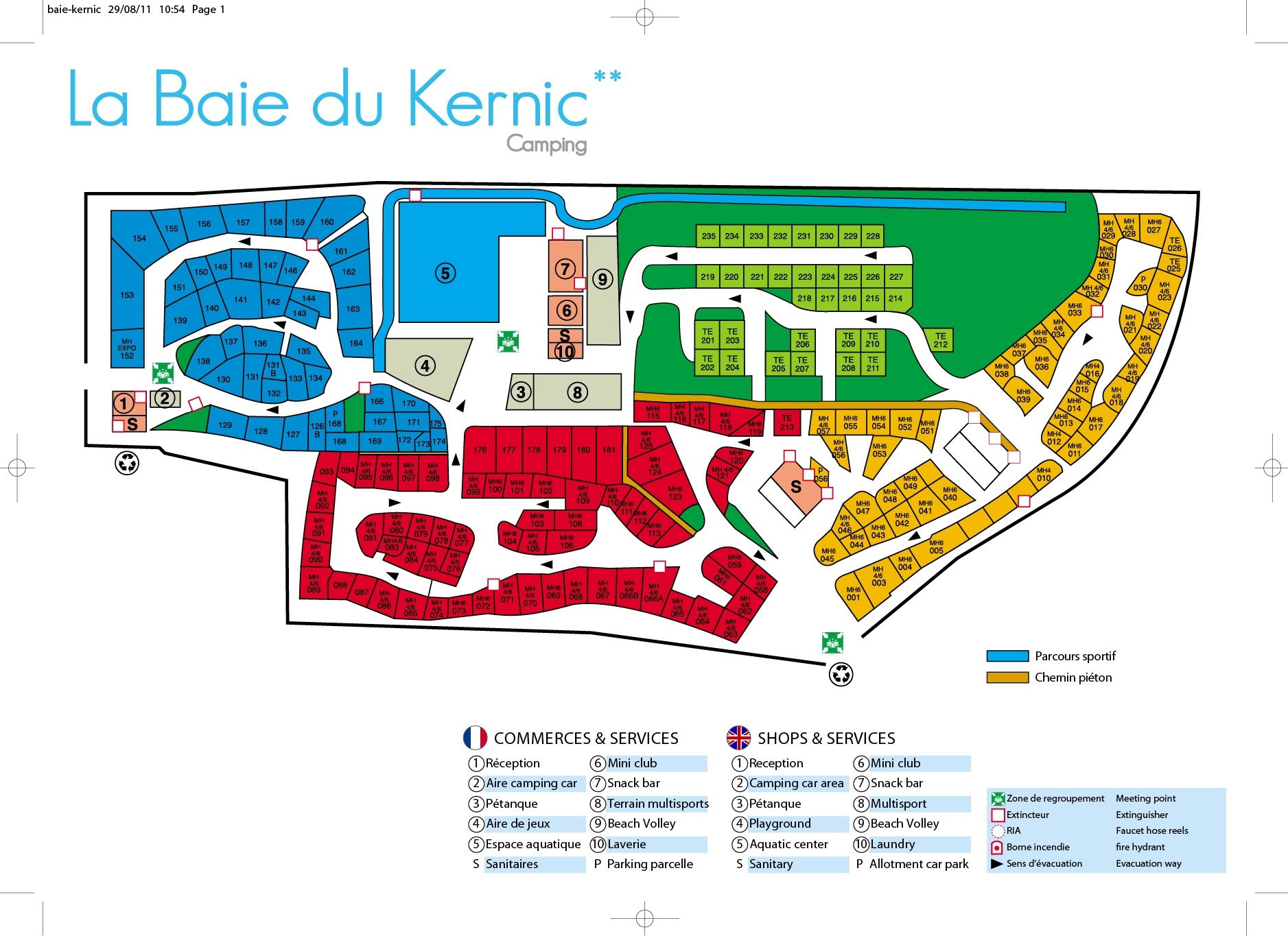 Plattegrond La Baie de Kernic