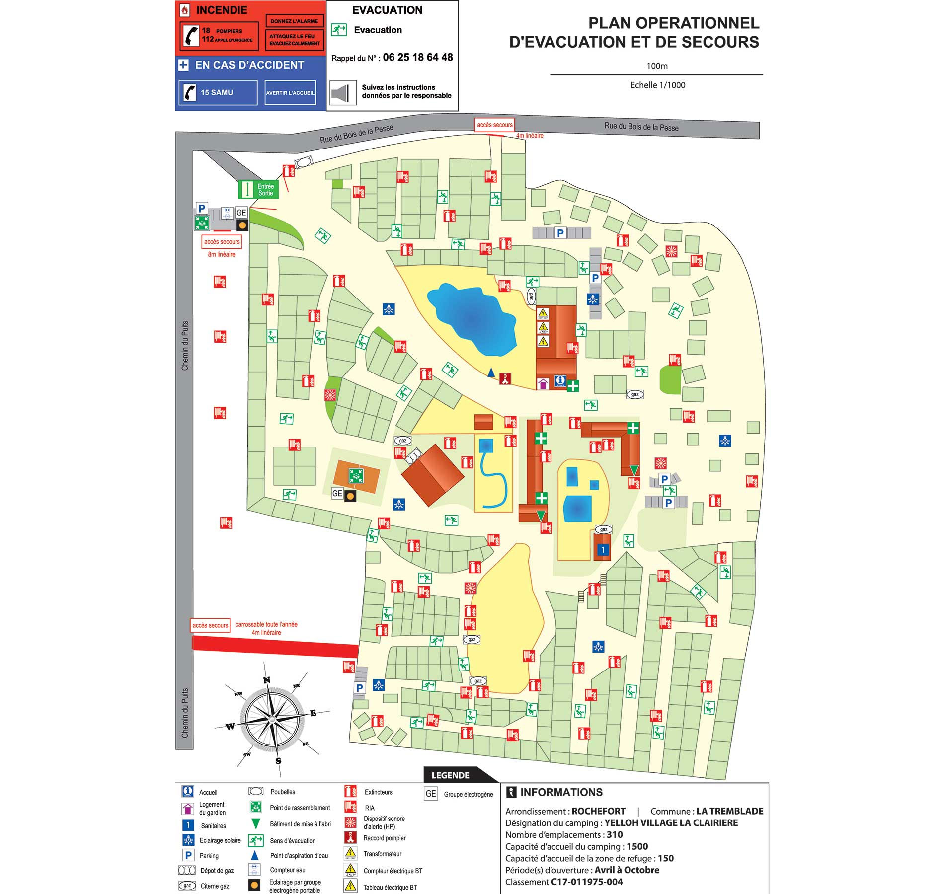 Plattegrond La Clairière