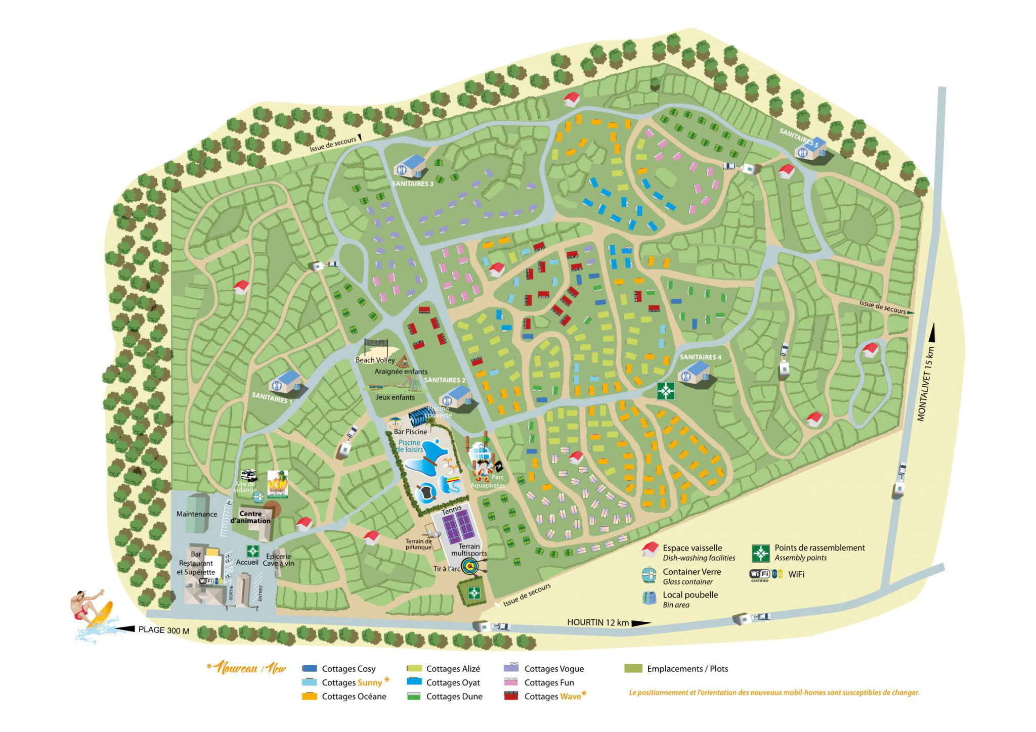 Plattegrond La Côte d'Argent