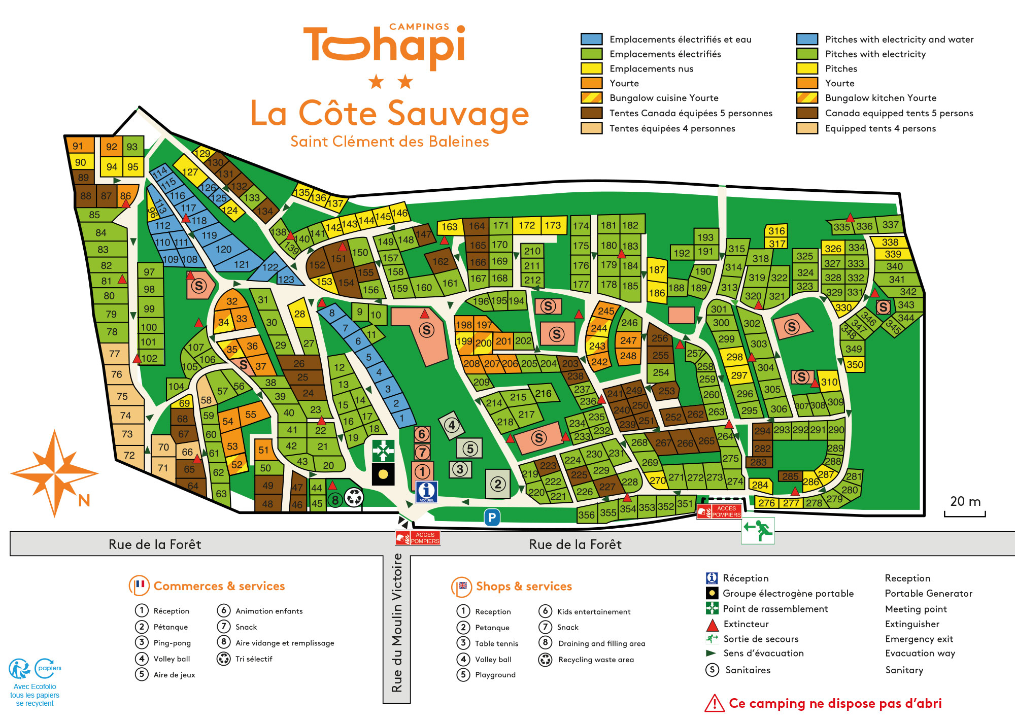 Plattegrond La Côte Sauvage 