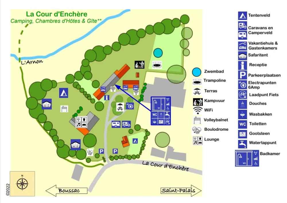 Plattegrond La Cour d'Enchère