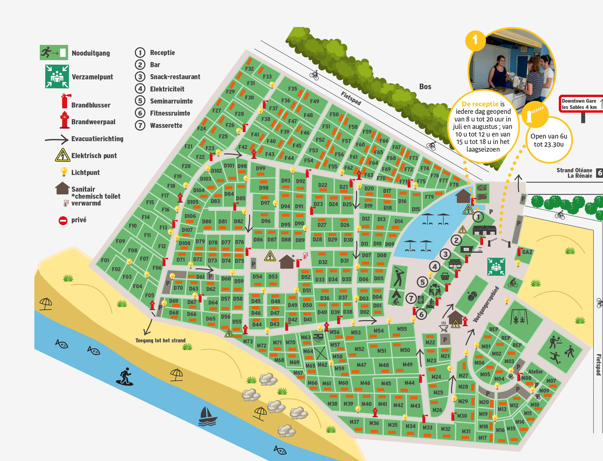 Plattegrond La Dune des Sables