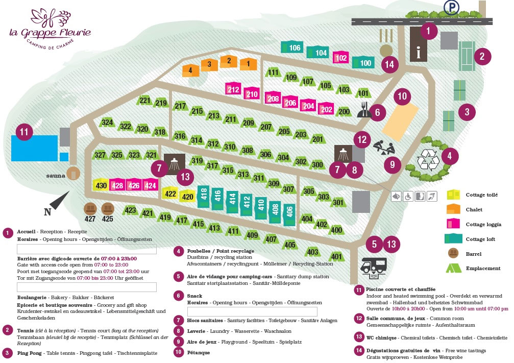 Plattegrond La Grappe Fleurie