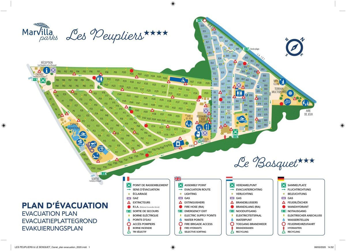 Plattegrond La Marina de Canet (Les Peupliers - Le Bosquet)