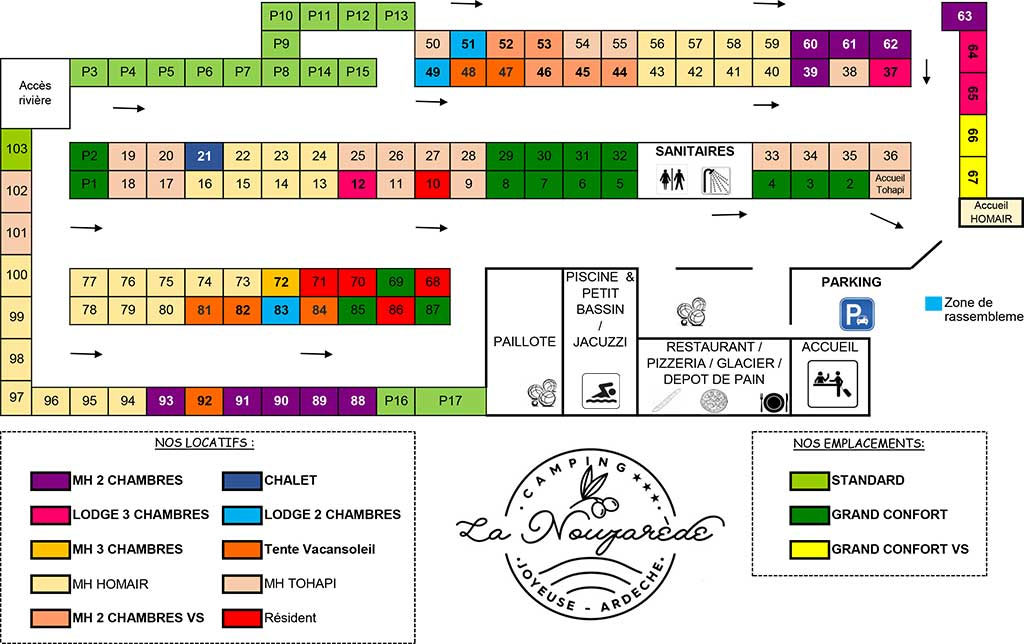 Plattegrond La Nouzarède