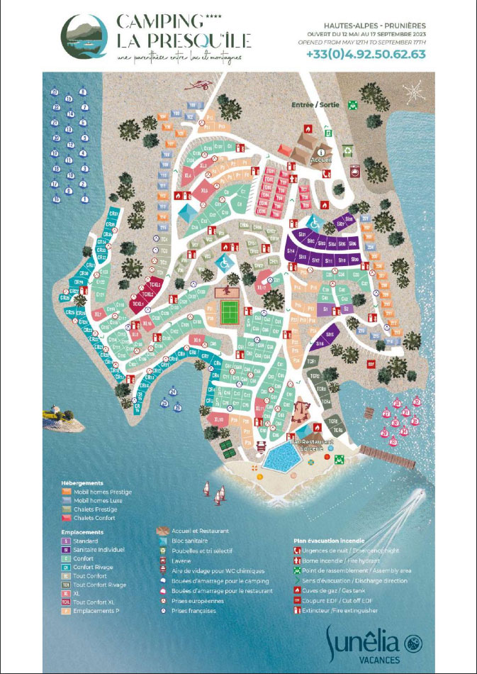 Plattegrond La Presqu’île