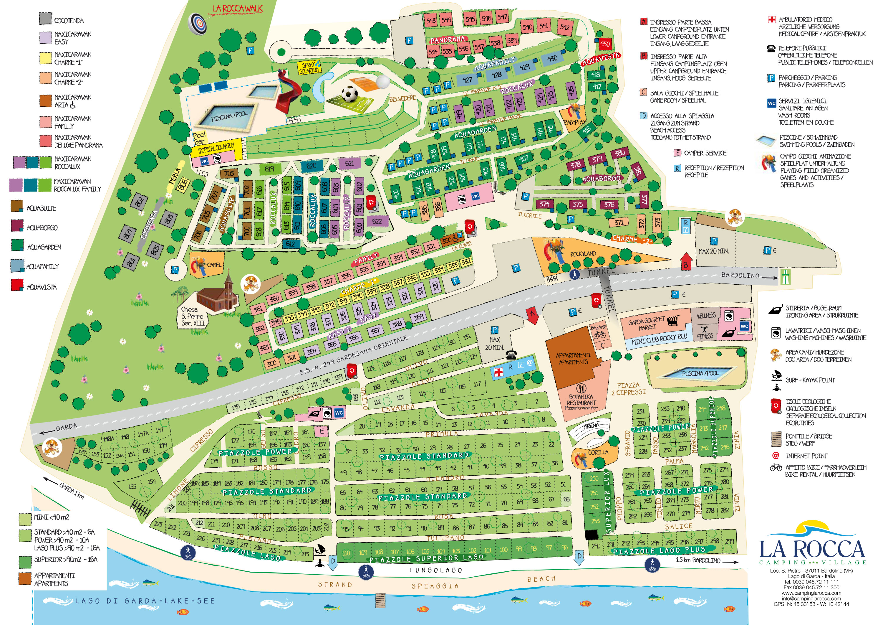 Plattegrond La Rocca Camp
